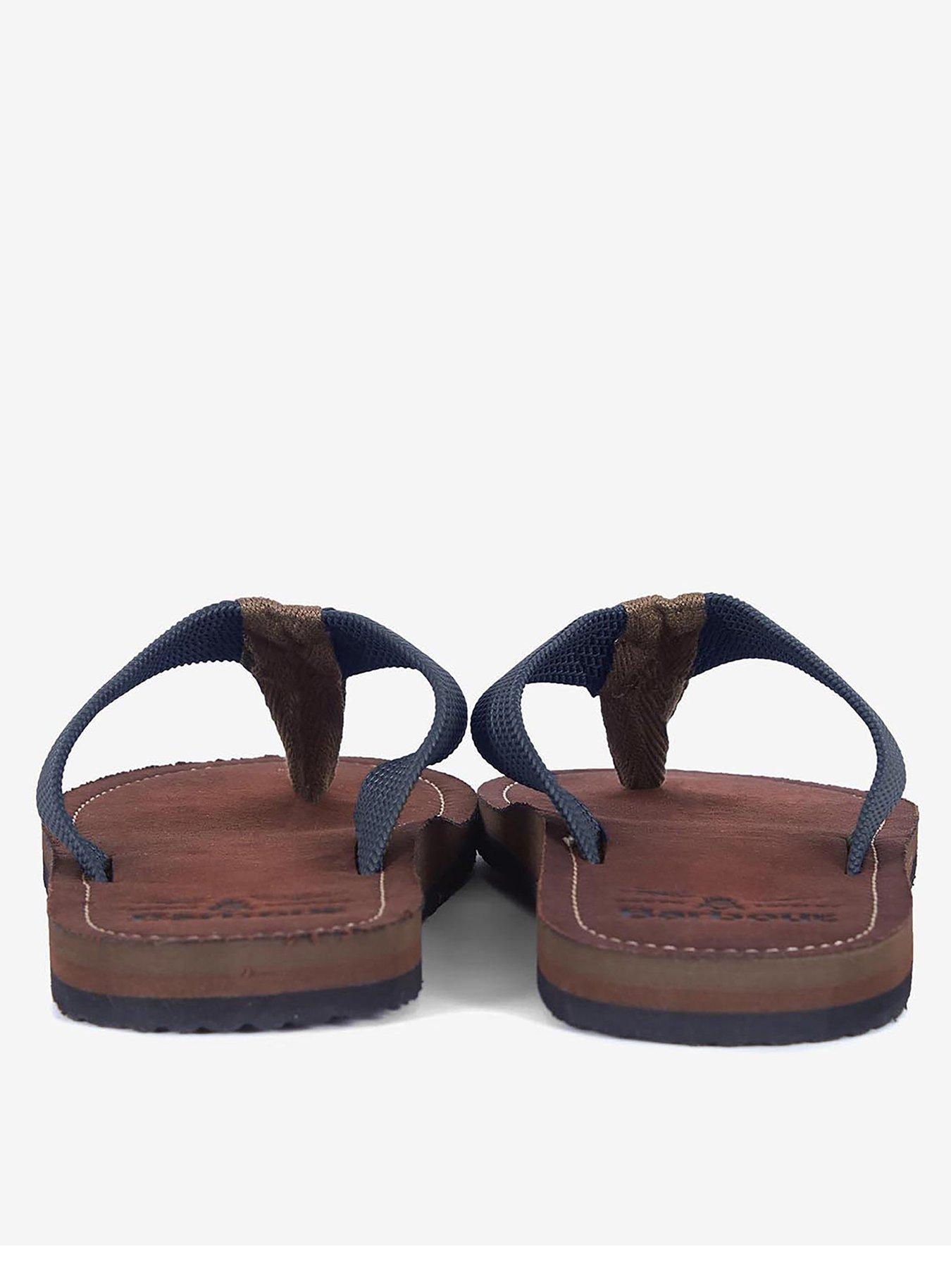 Image 3 of 6 of Barbour Toeman Beach Flip Flops - Dark Blue