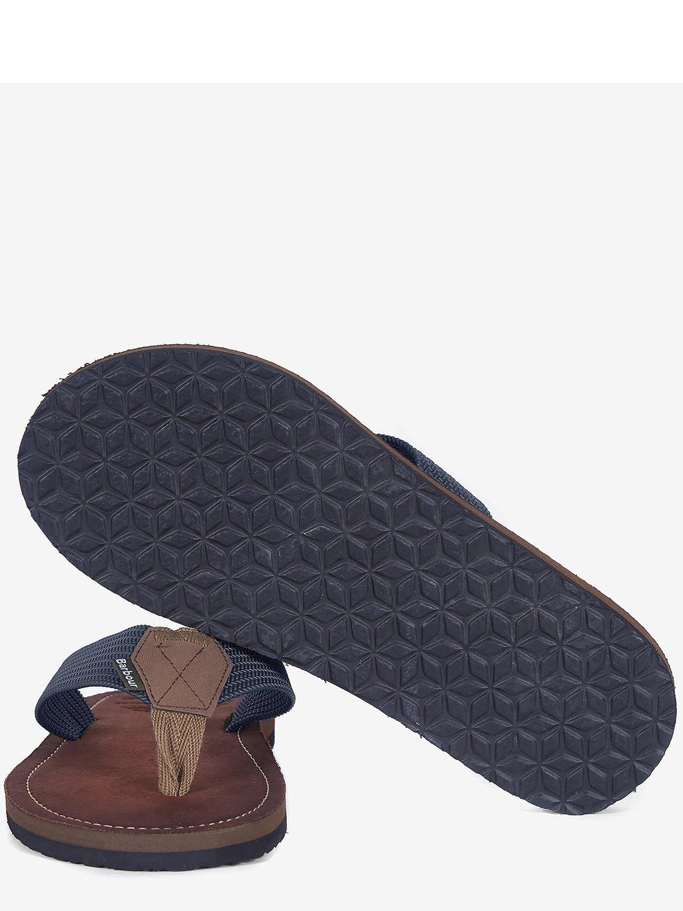 Image 5 of 6 of Barbour Toeman Beach Flip Flops - Dark Blue