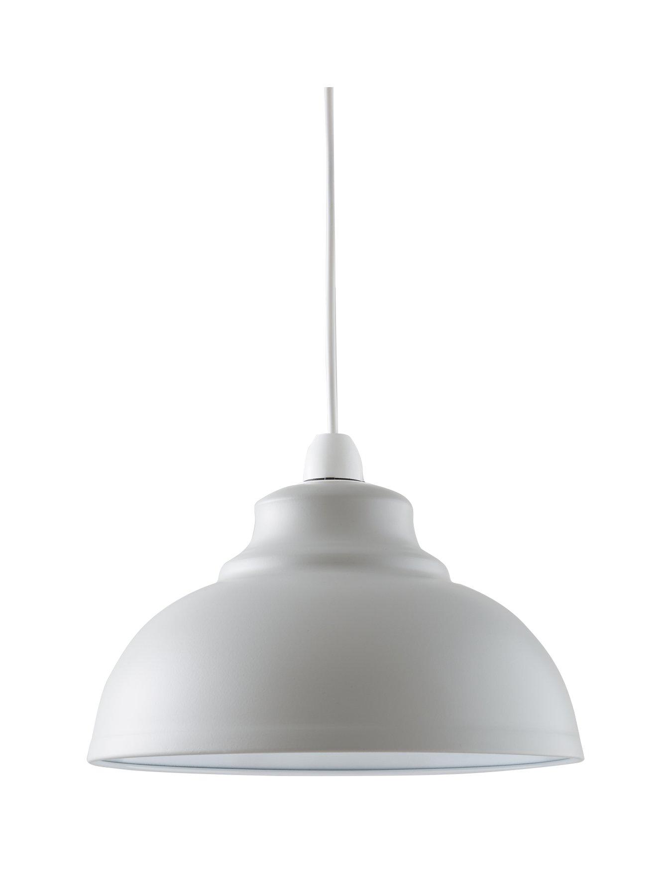 Very Home Dome Spun Metal Light Shade - Grey