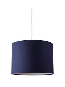 Product photograph of Everyday Langley 25 Cm Easy Fit Shade - Navy from very.co.uk