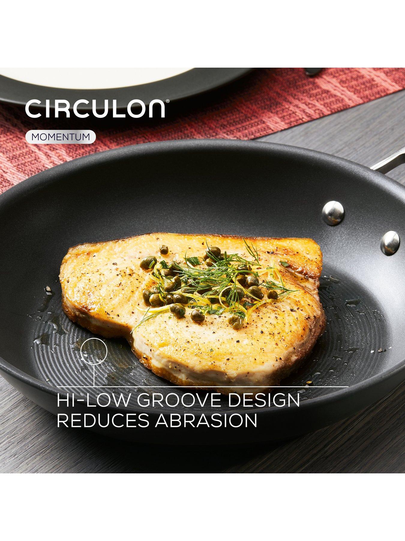 Image 3 of 8 of Circulon Momentum Hard-Anodised 3-Piece Pan Set