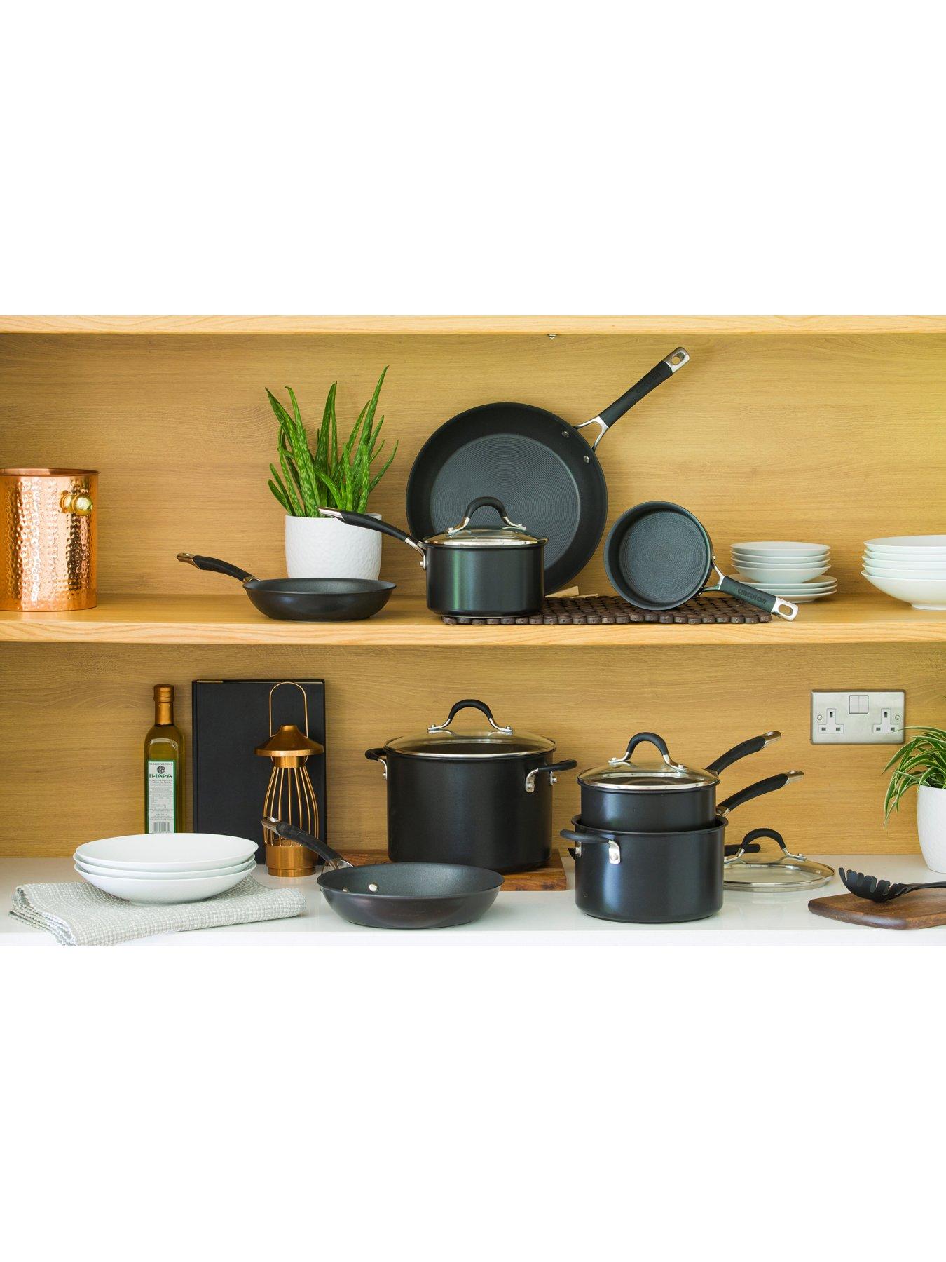 Image 7 of 8 of Circulon Momentum Hard-Anodised 3-Piece Pan Set