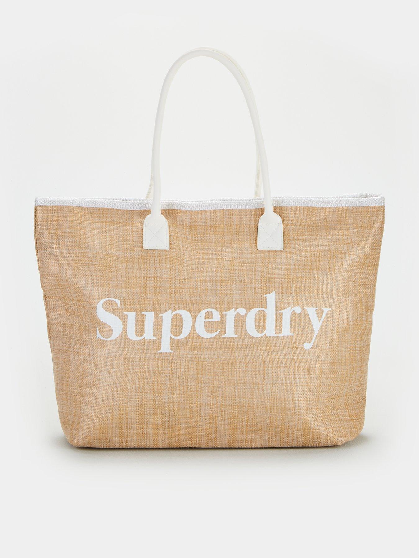 superdry tan tote bag