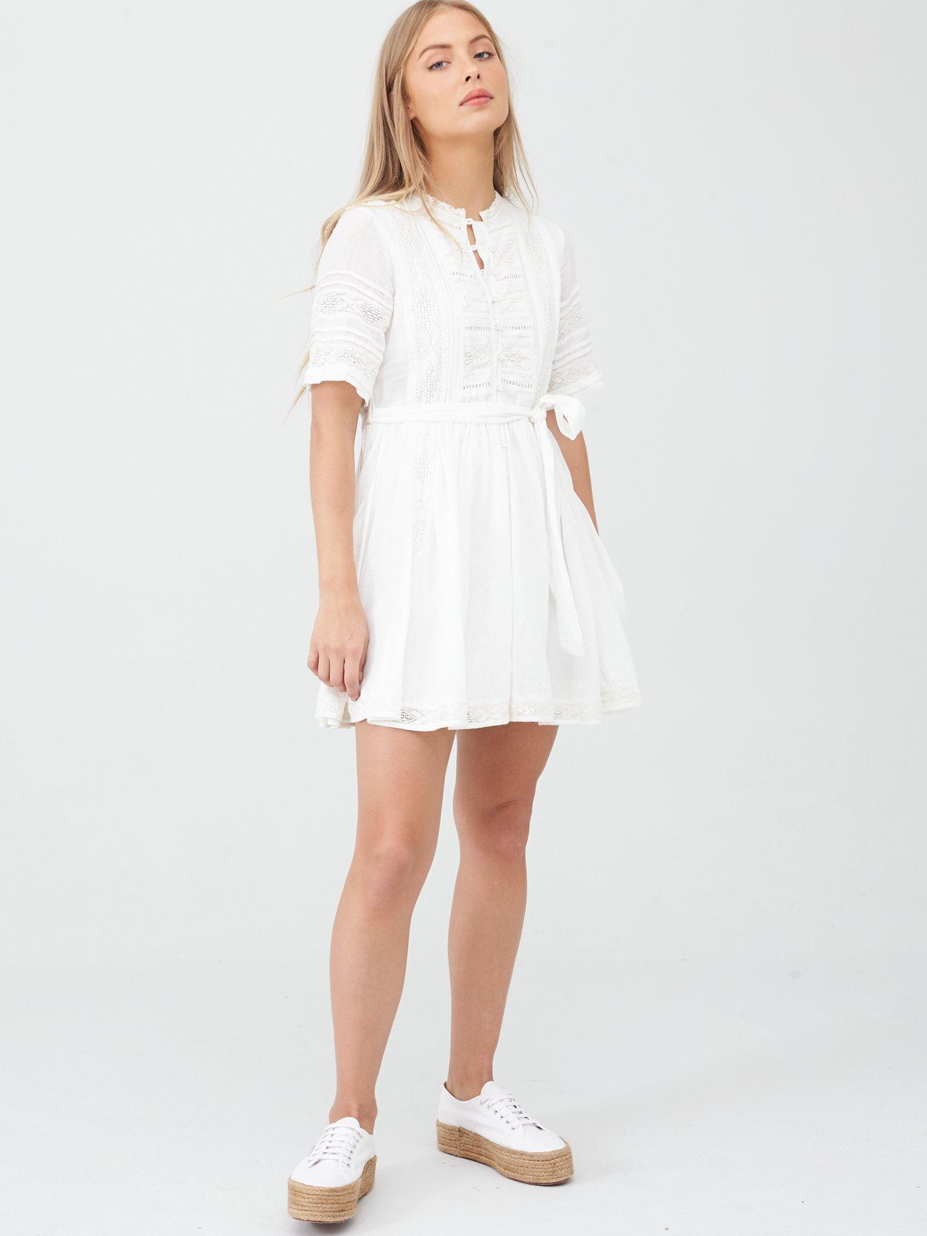 superdry white dress