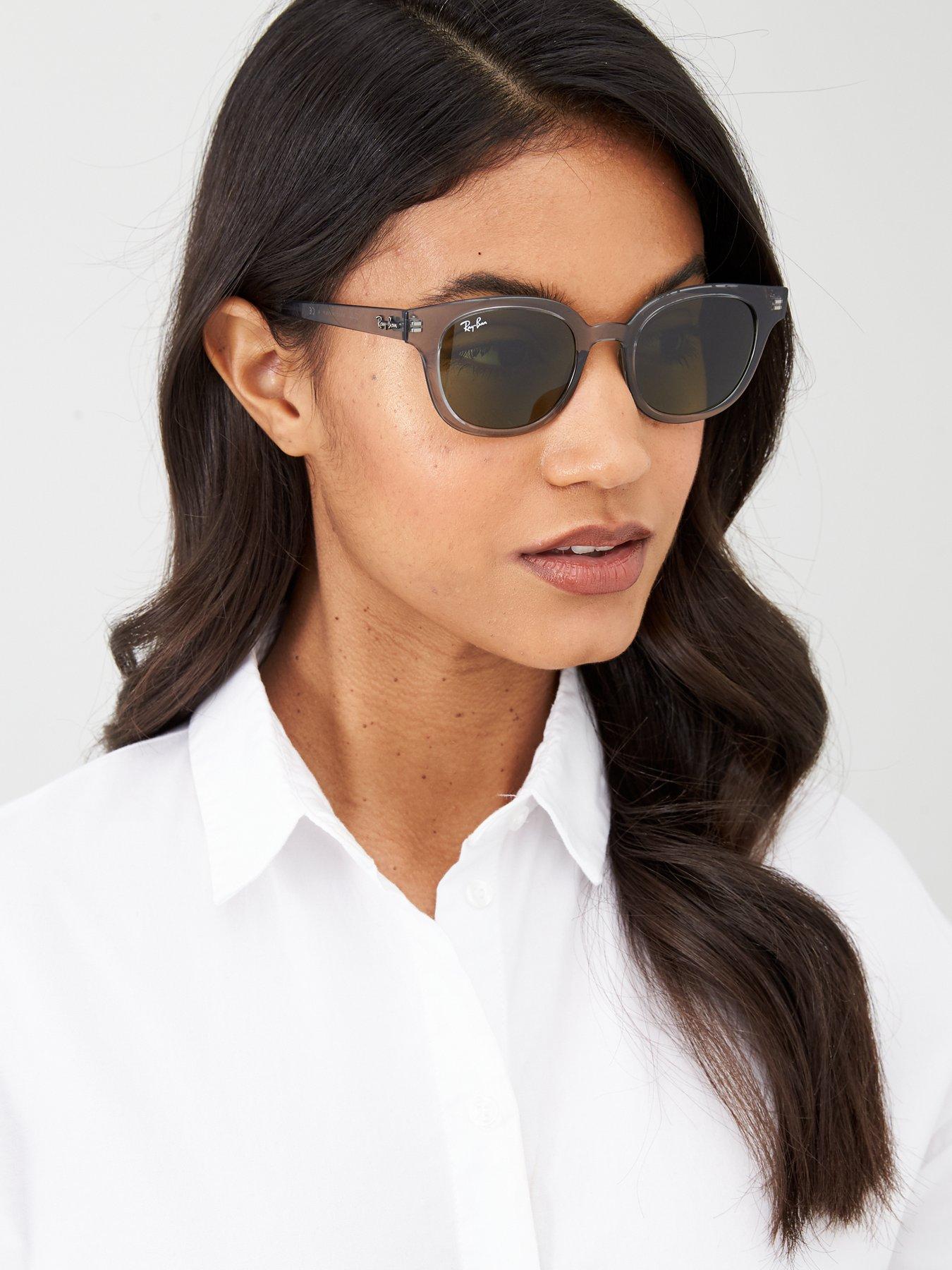 Ray-Ban Square Sunglasses - Transparent Grey 