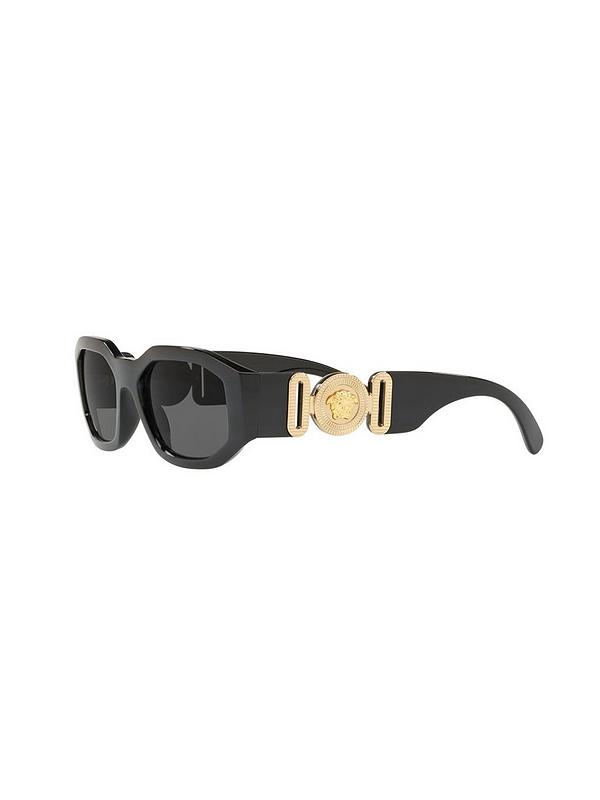 VERSACE Micro Sunglasses - Black | Very.co.uk