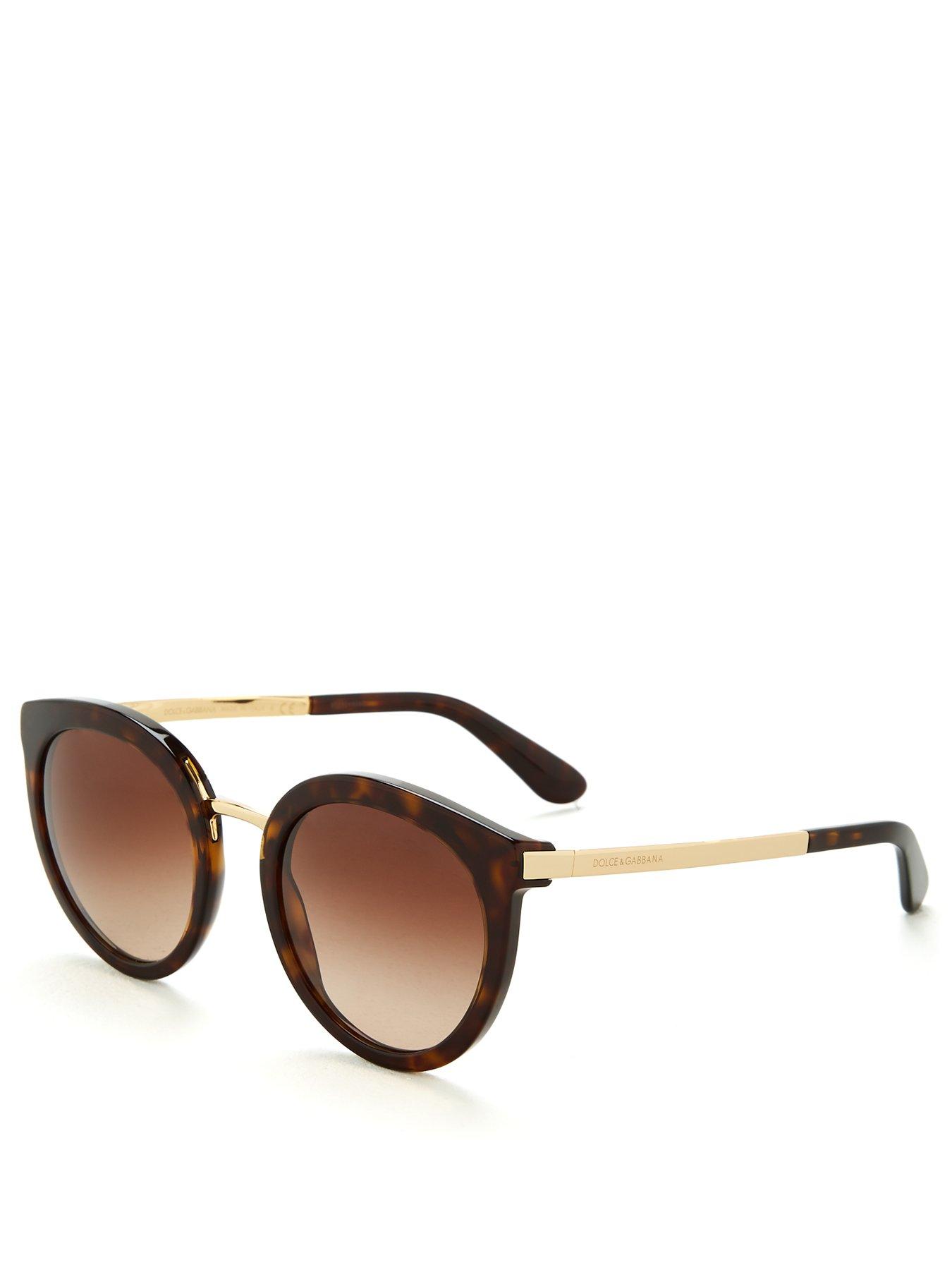 undefined Round Sunglasses - Havana
