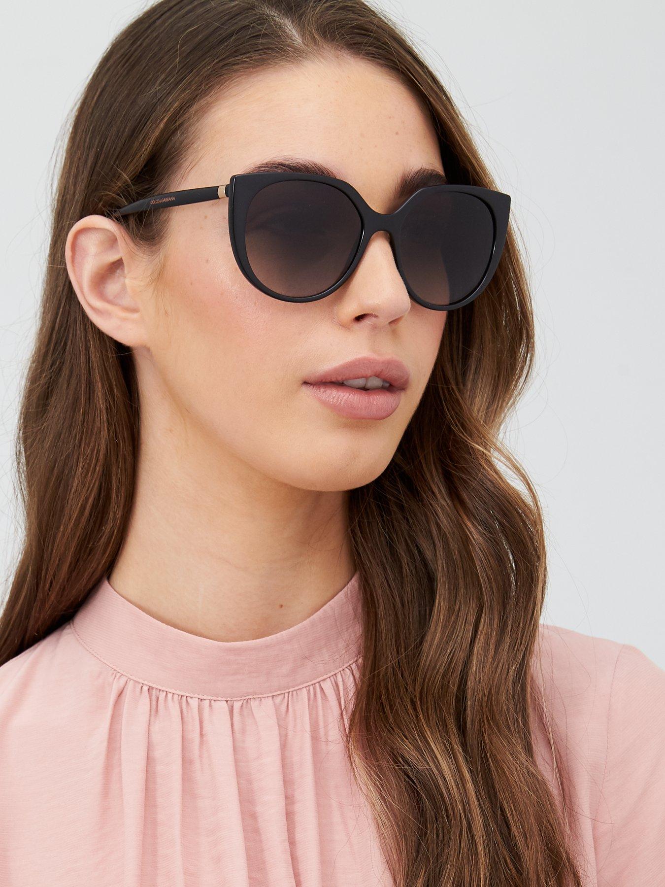 Dolce & Gabbana Cat Eye Sunglasses - Black 