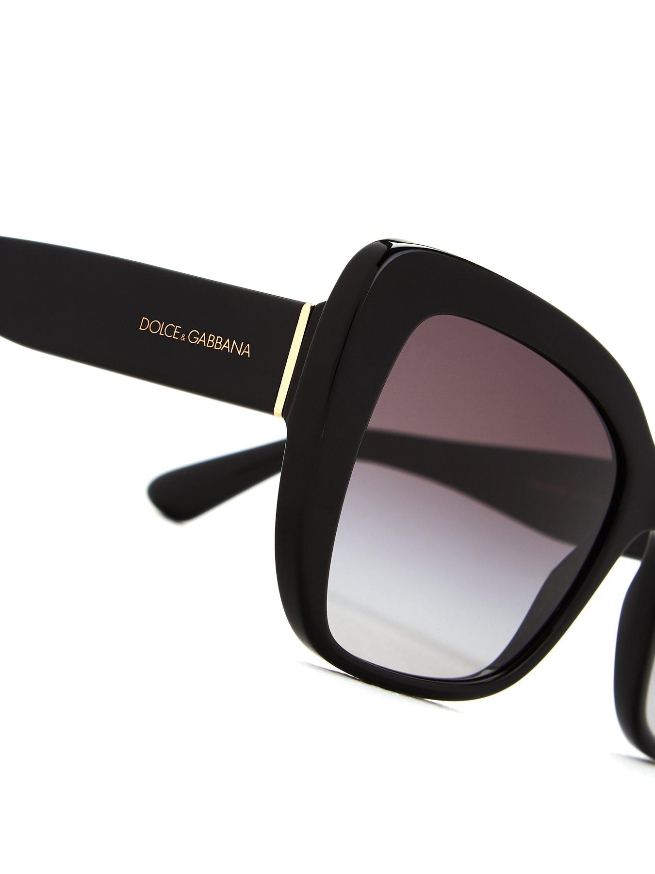 Dolce & Gabbana Oversize Sunglasses - Black 