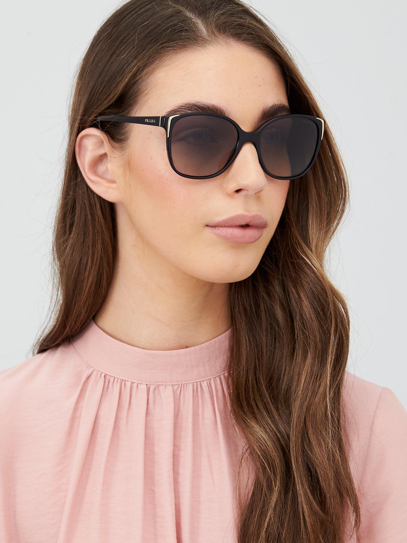 Prada Square Sunglasses - Black 