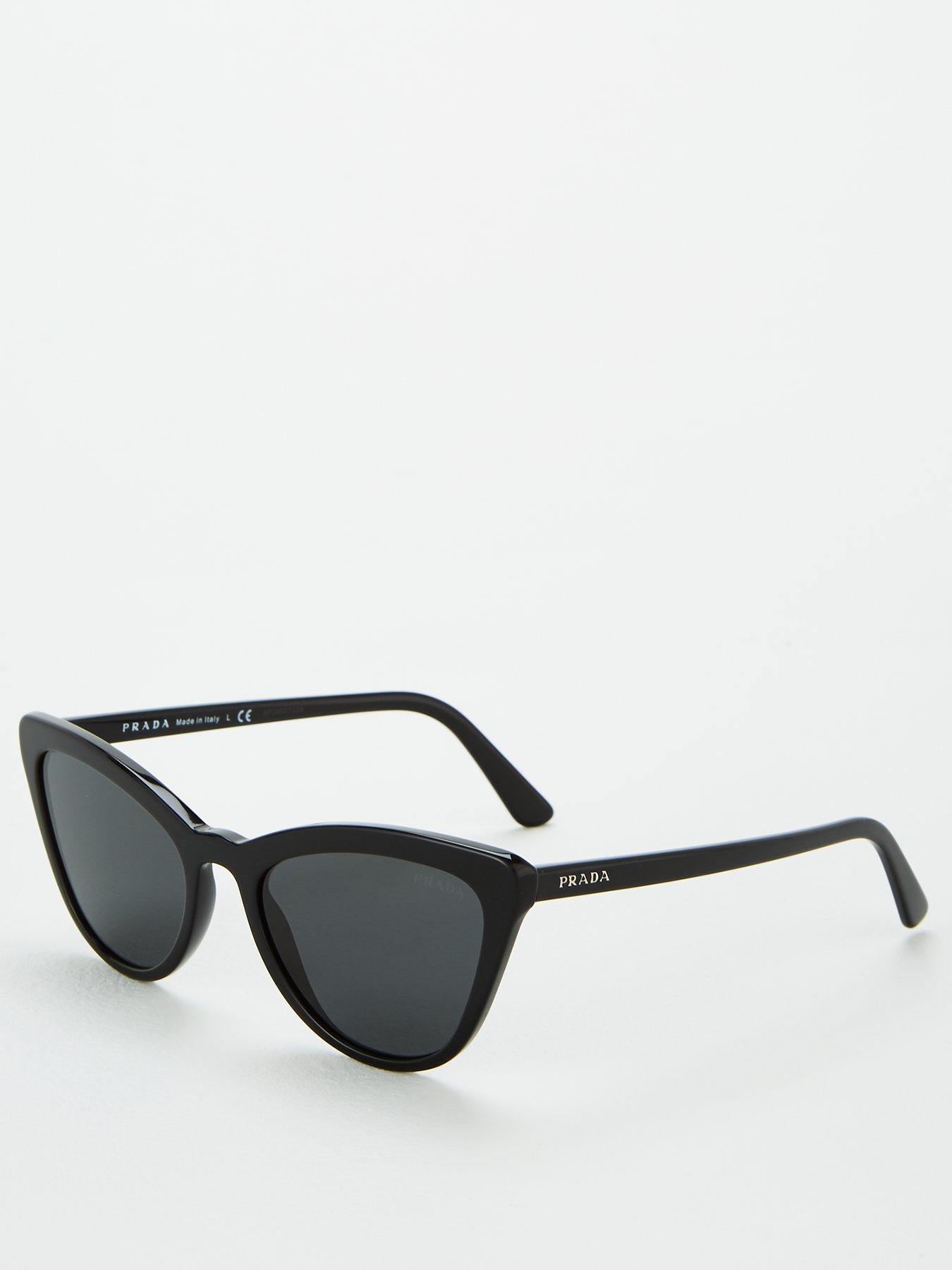 Prada Cat Eye Sunglasses - Black 