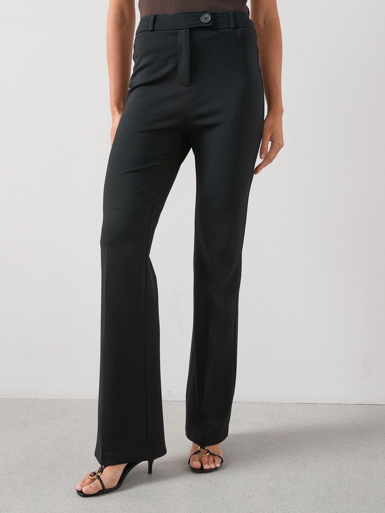 the-very-collection-ponte-bootcut-trousers-black