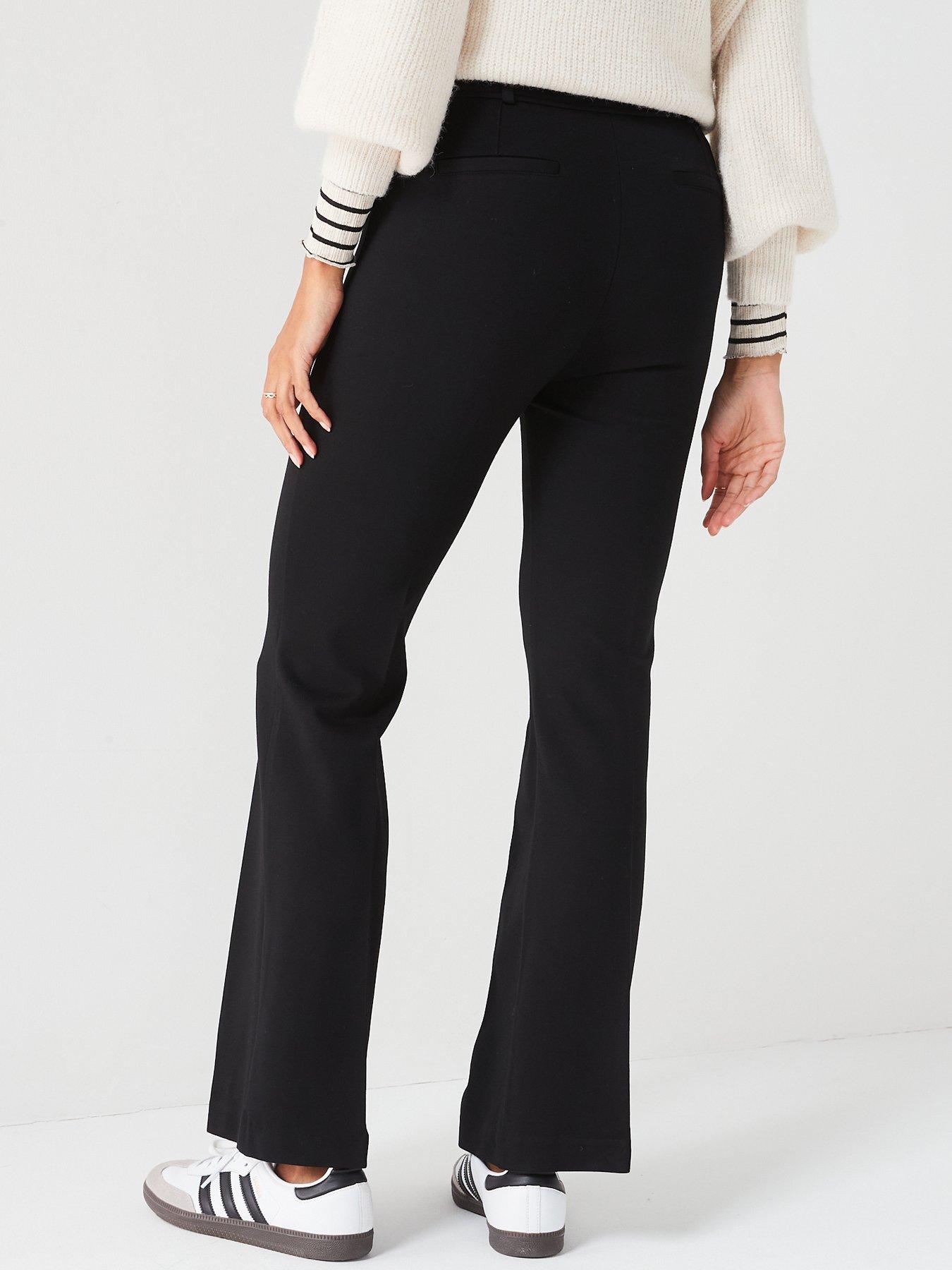 Ponte High Rise Black Bootcut Pant