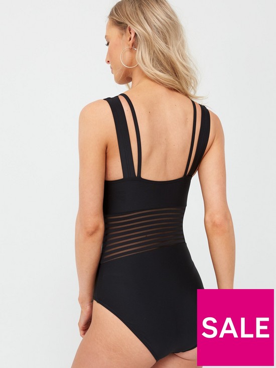 back image of v-by-very-shape-enhancingnbspmesh-insert-swimsuit-black