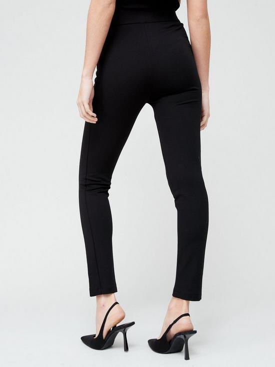 stillFront image of v-by-very-premiumnbspponte-tall-skinny-trousers--nbspblack