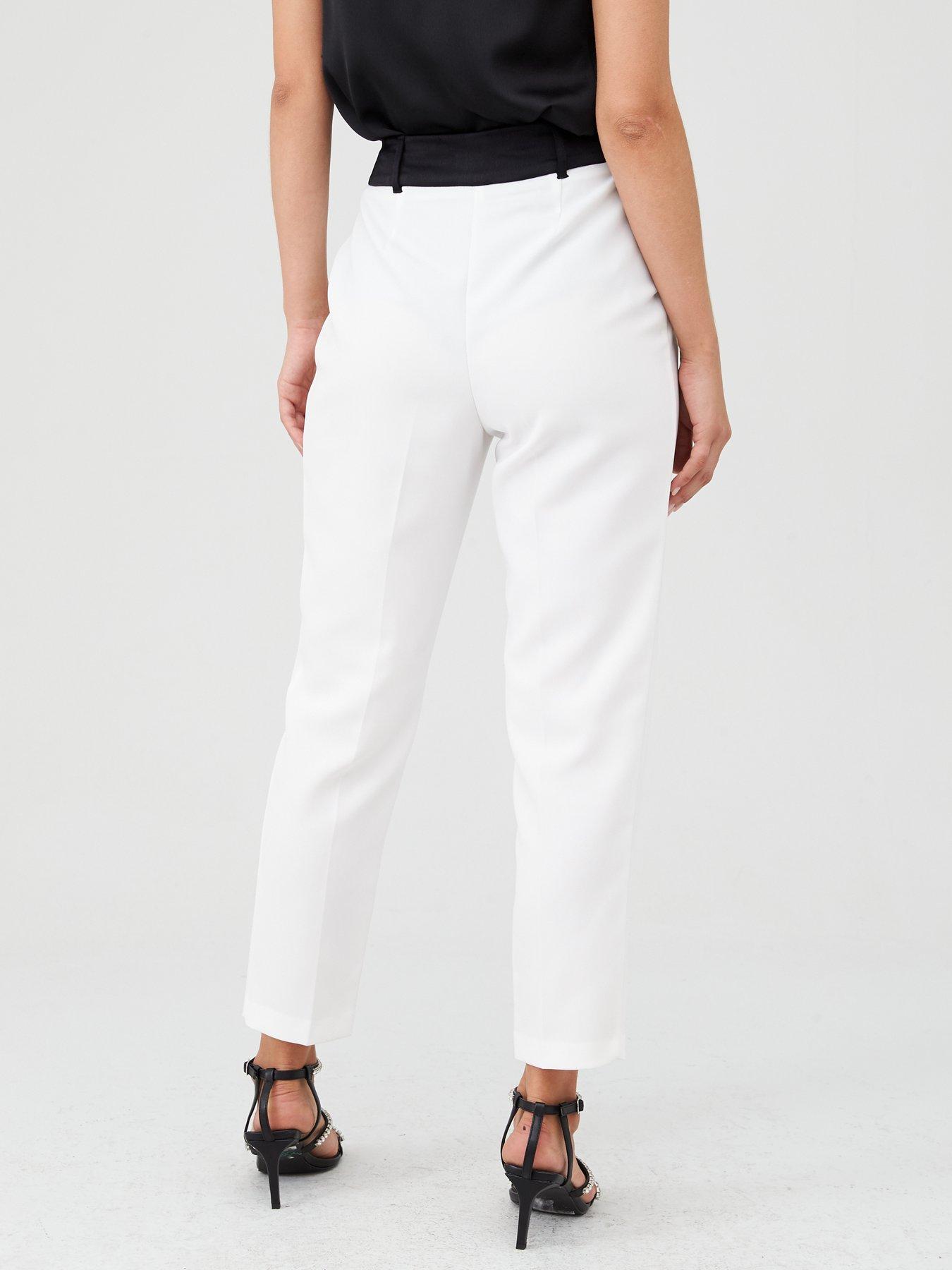 white trouser suit river island