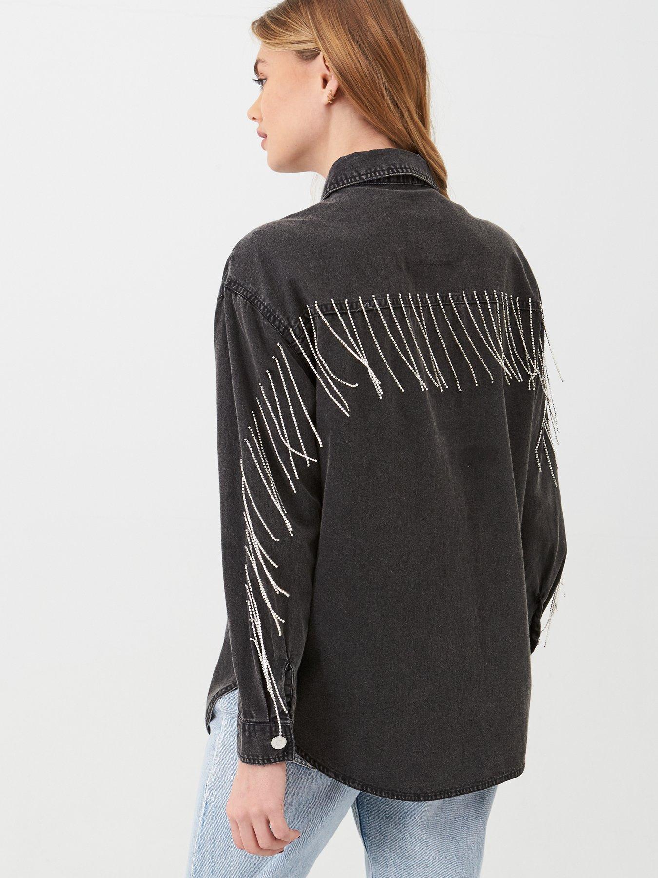 river island embellished jeans