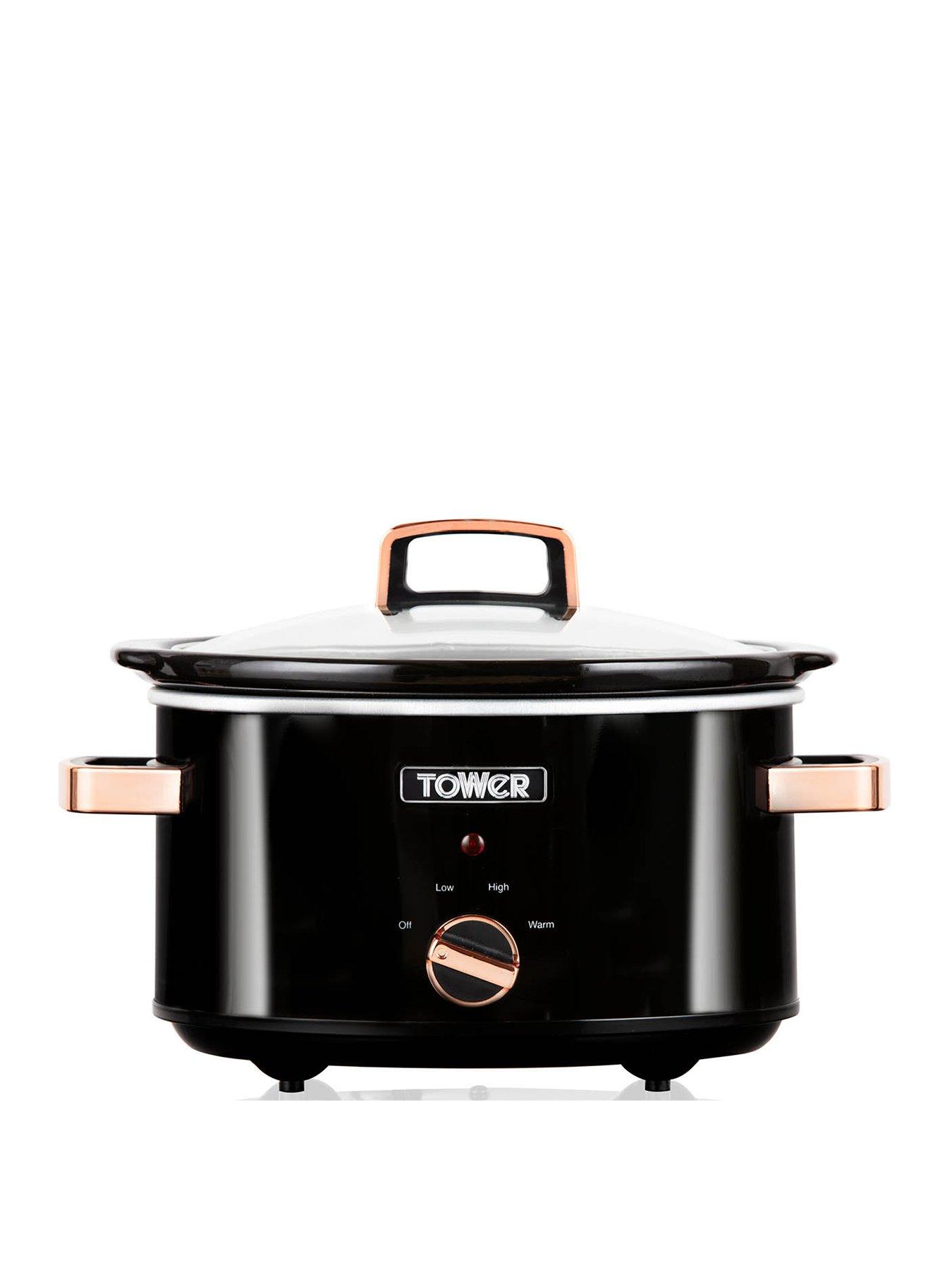 Tower Rose Gold 6.5L Slow Cooker, Electricals