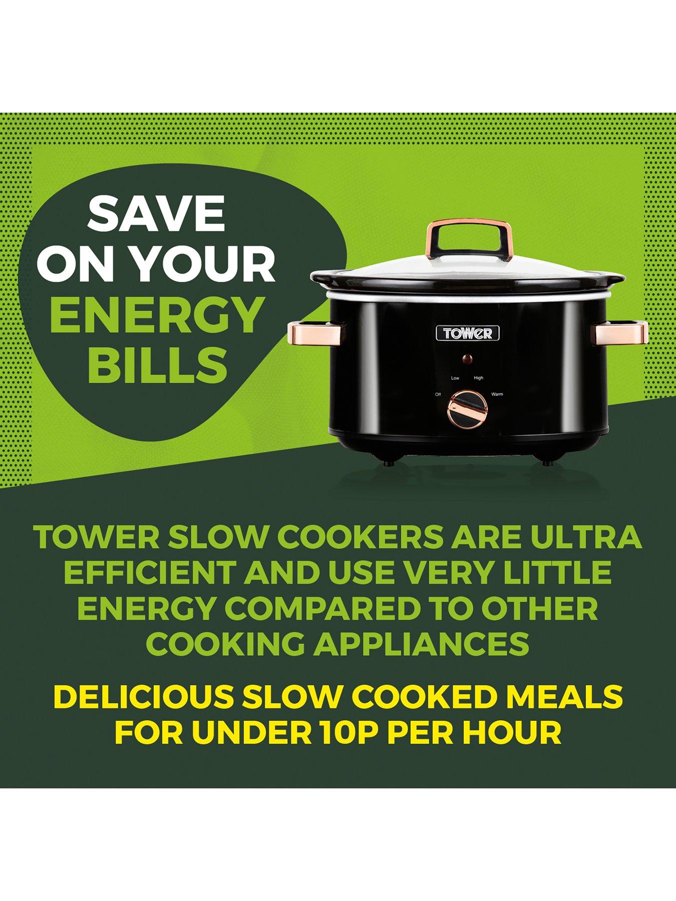 Image 6 of 6 of Tower T16018RG 3.5L Slow Cooker - Rose Gold