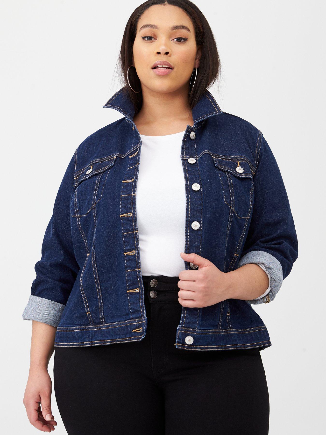 Very Curve Denim Jacket - Dark Wash 