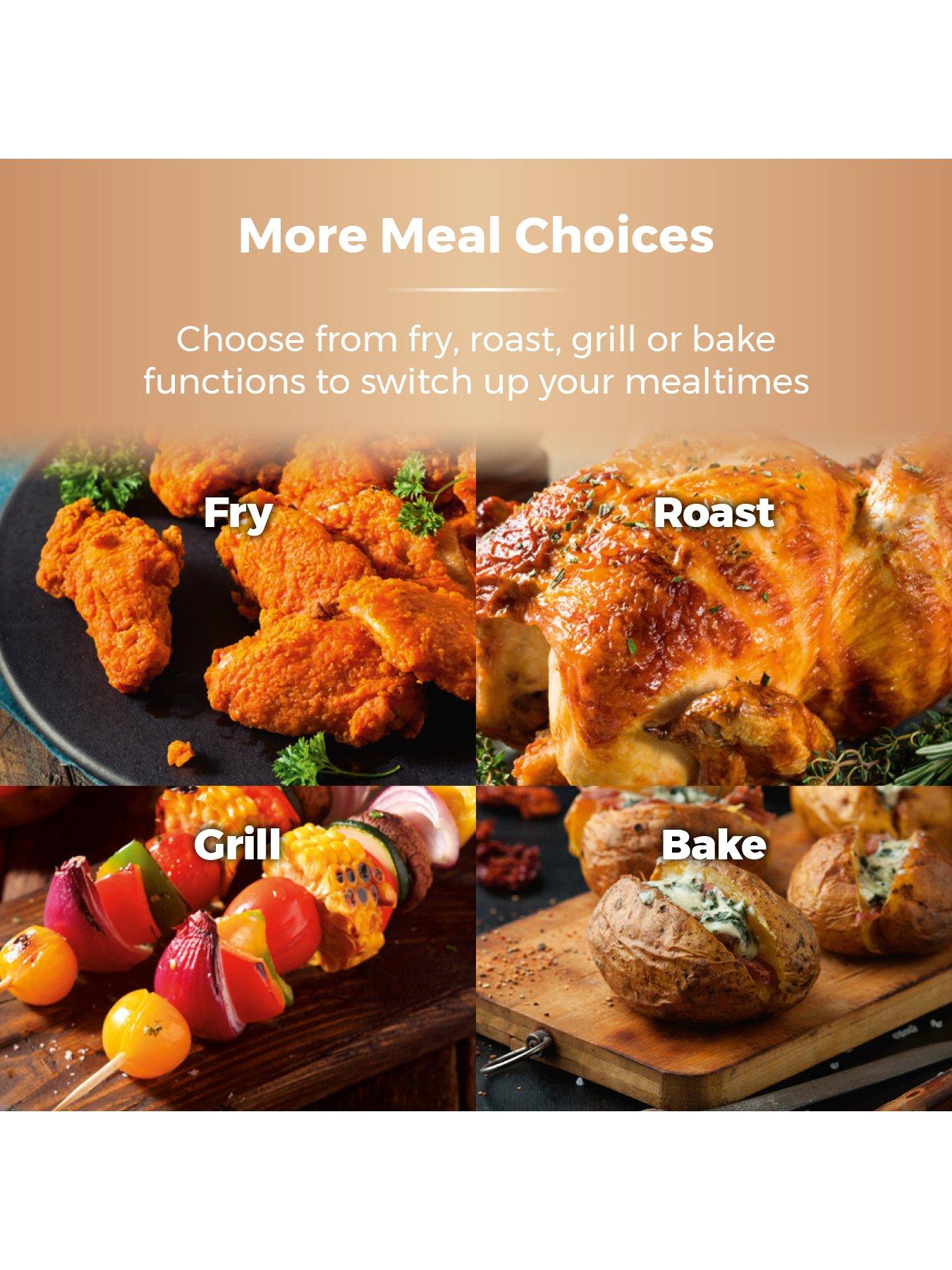 Image 5 of 7 of Tower T17021RG Family Size Air Fryer with Rapid Air Circulation, 60-Minute Timer, 4.3L, 1500W, Black &amp; Rose Gold