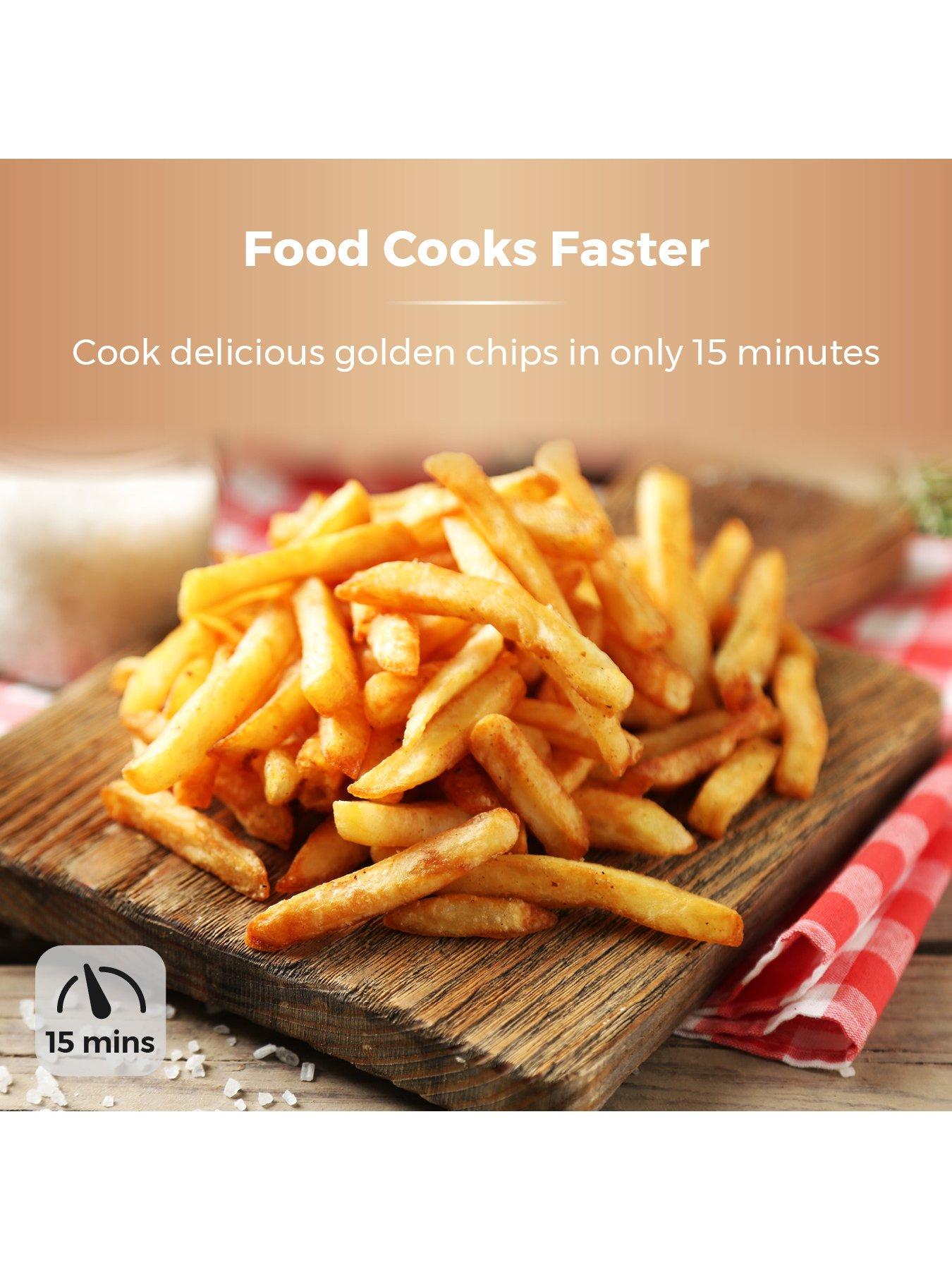 Image 6 of 7 of Tower T17021RG Family Size Air Fryer with Rapid Air Circulation, 60-Minute Timer, 4.3L, 1500W, Black &amp; Rose Gold