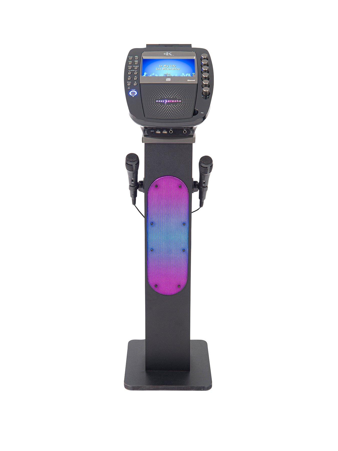 Easy Karaoke Bluetooth System With Speaker Pedestal