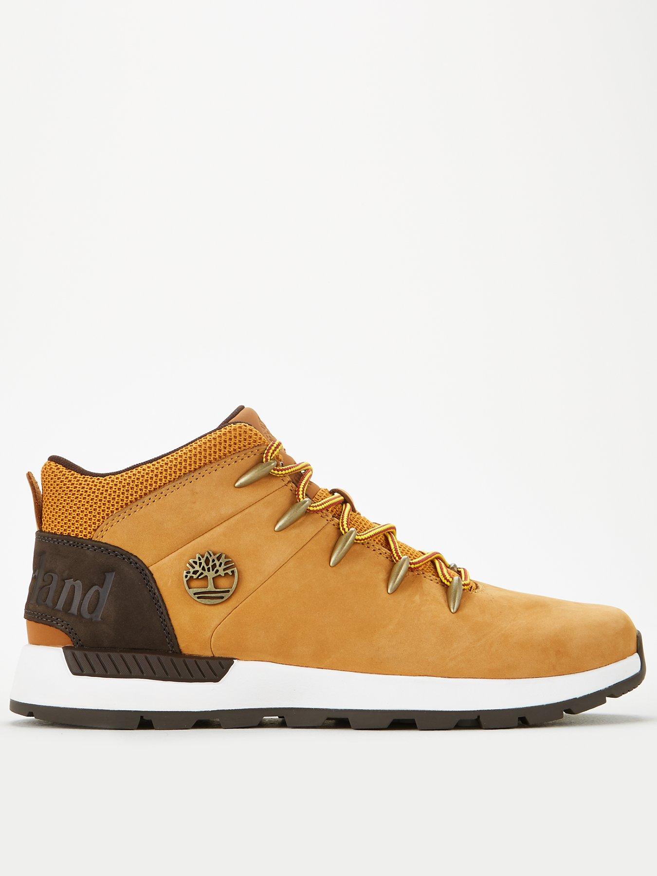 timberland tan sprint trekker mid boots