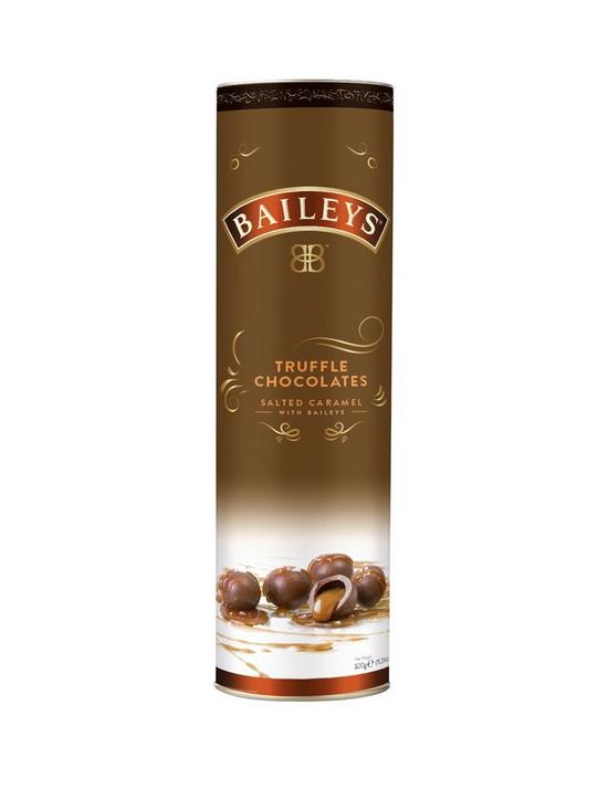 front image of baileys-twist-wrapped-salted-caramel-milk-truffles-in-tube-320-grams