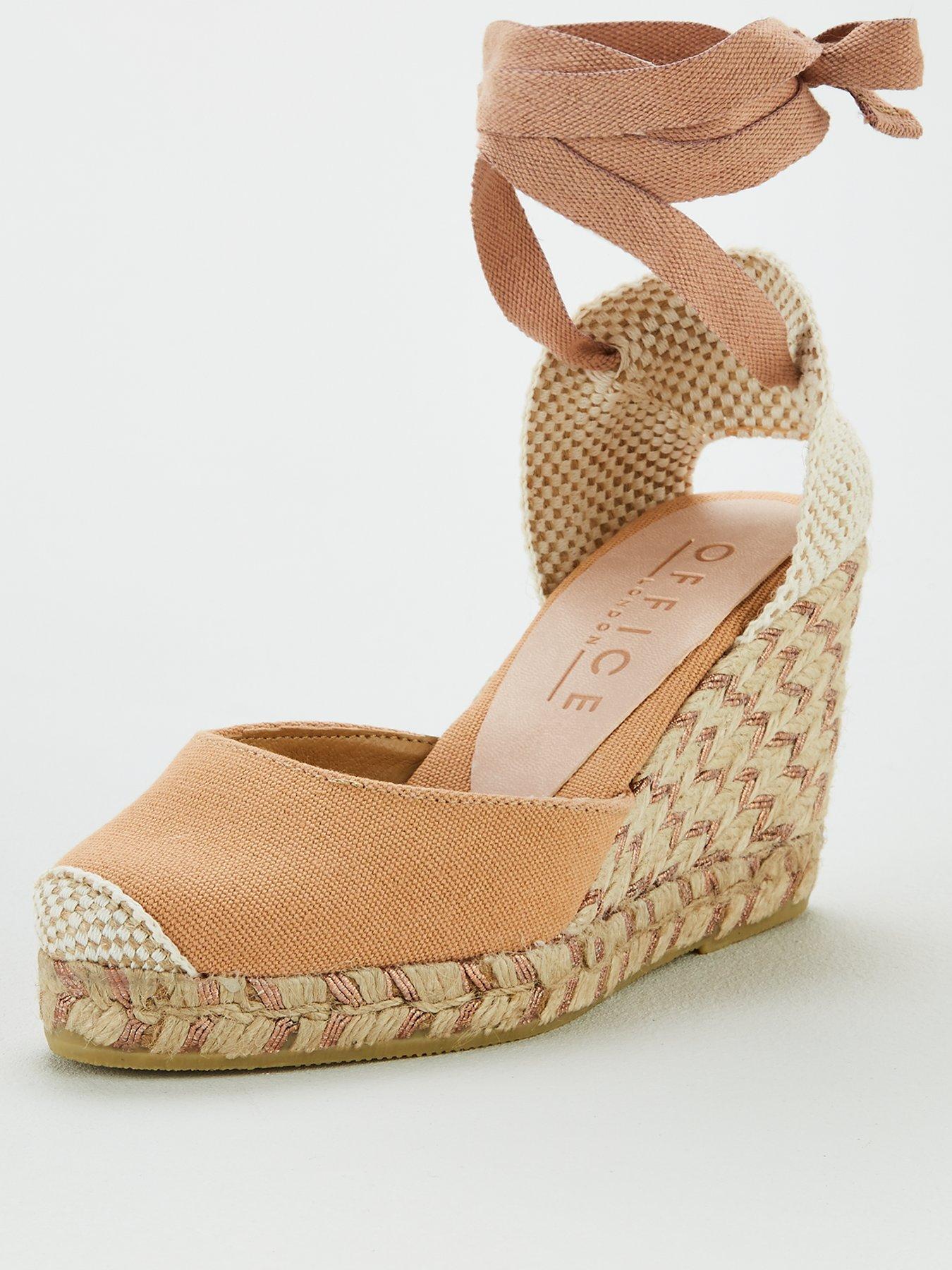 office marmalade espadrille wedges