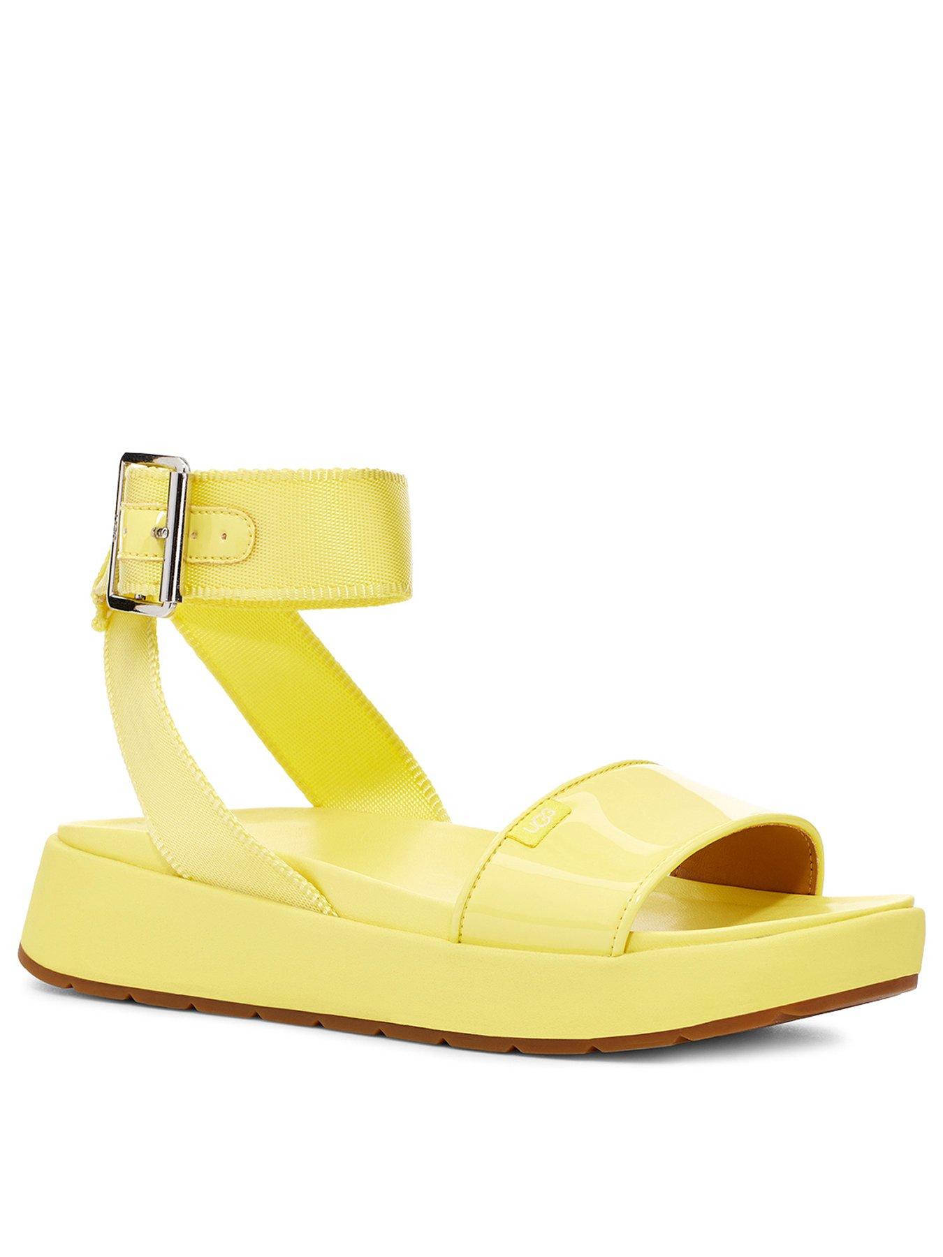 yellow ugg sandals