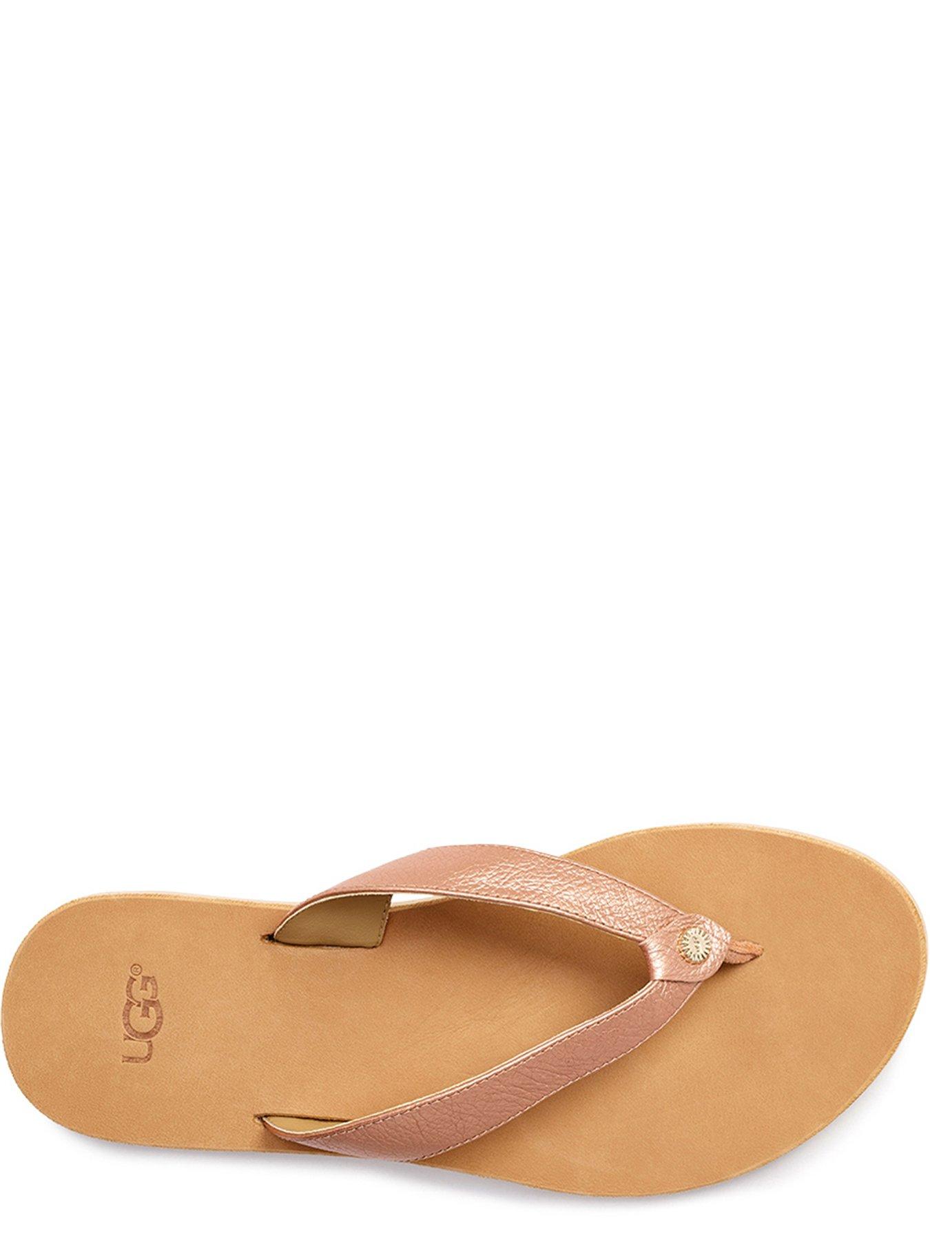 ugg tawney flip flop rose gold