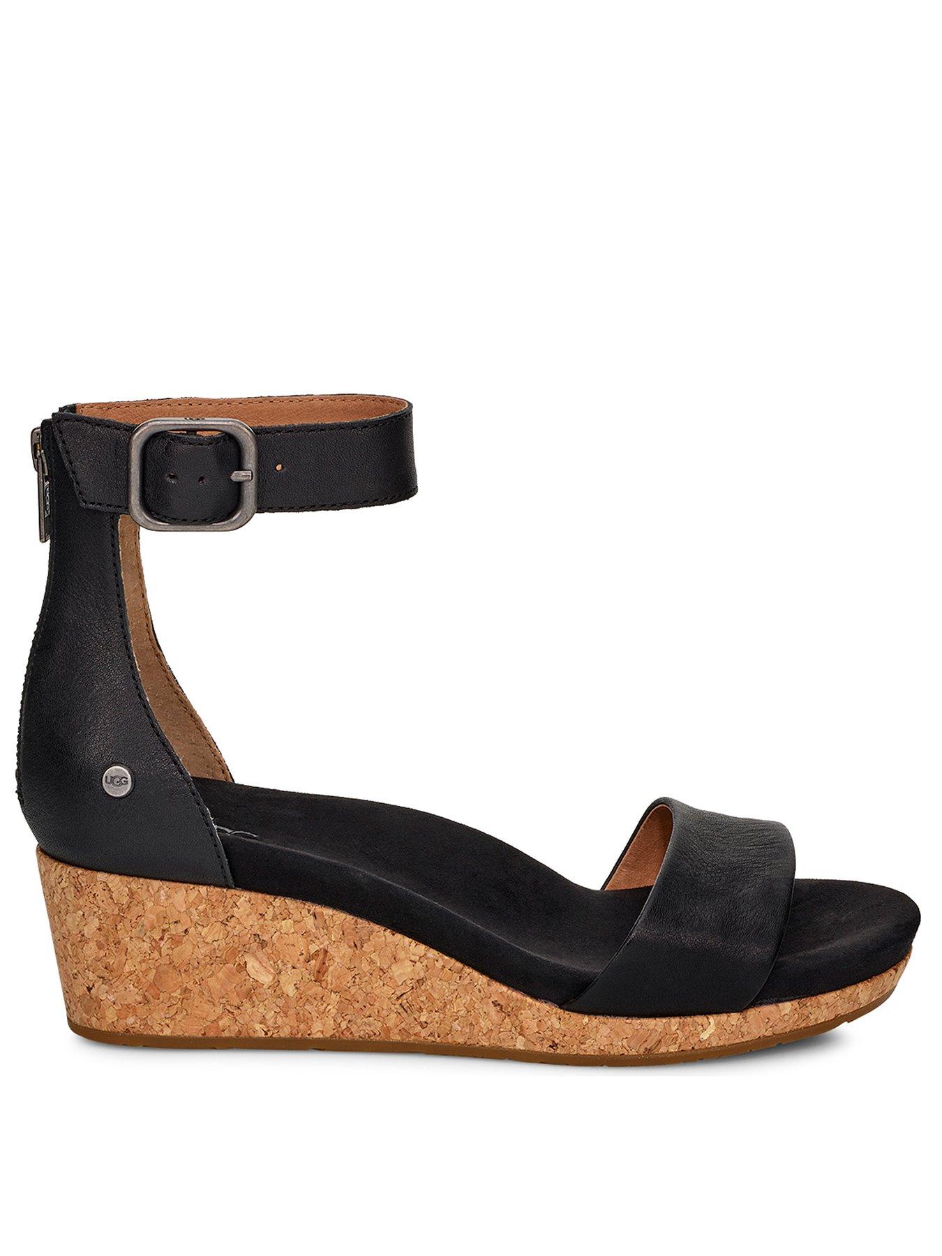 ugg cork wedge sandals