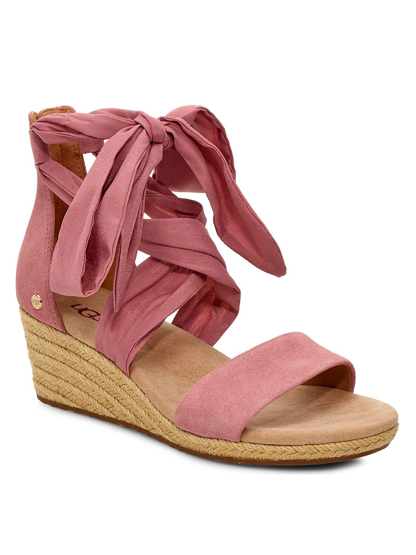 UGG Trina Wedge Sandals - Pink | very.co.uk