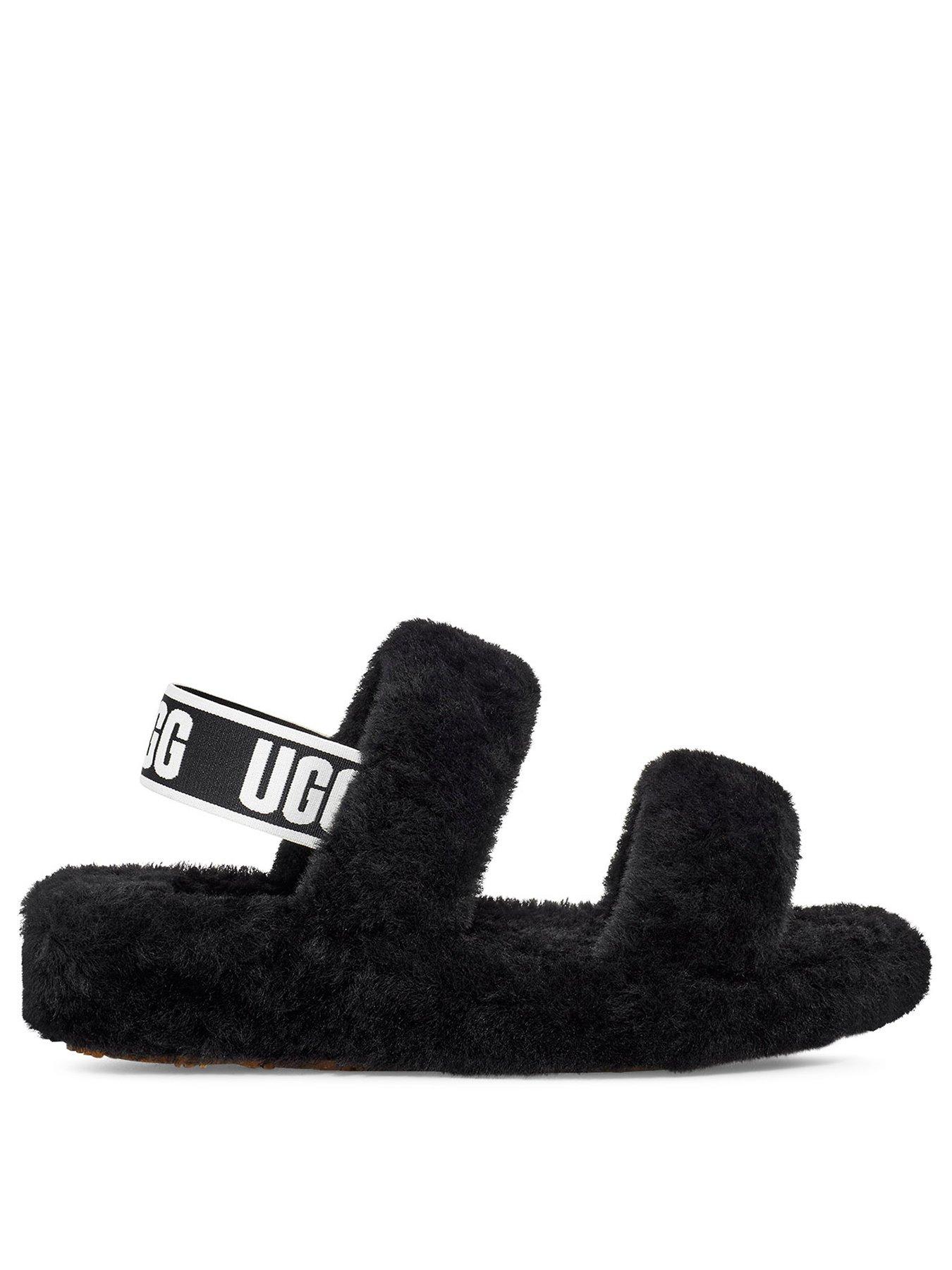 ugg slippers in black