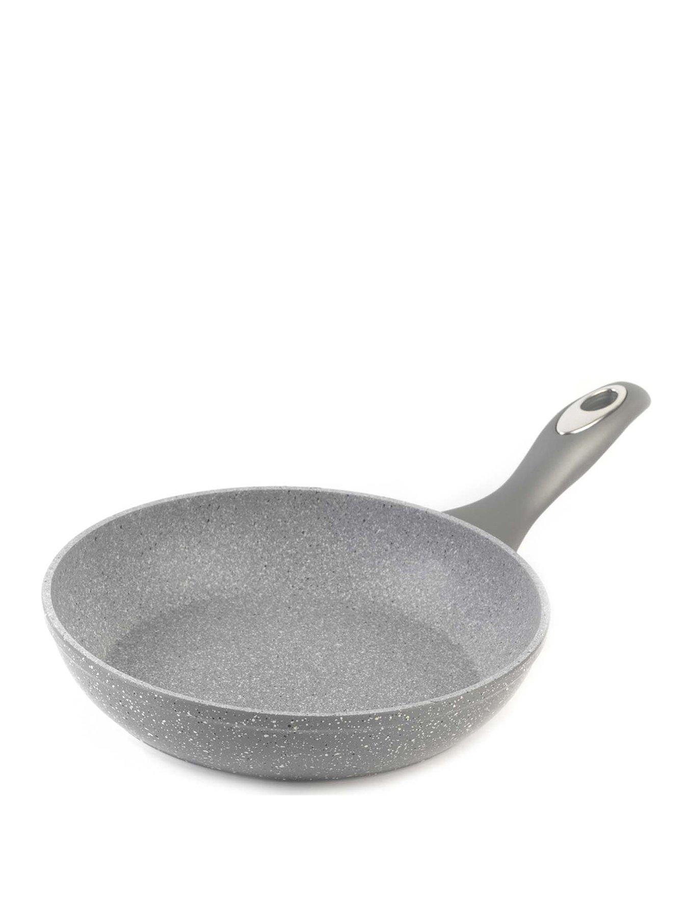 Product photograph of Salter Marble Collection 24 Cm Frying Pan In Grey from very.co.uk