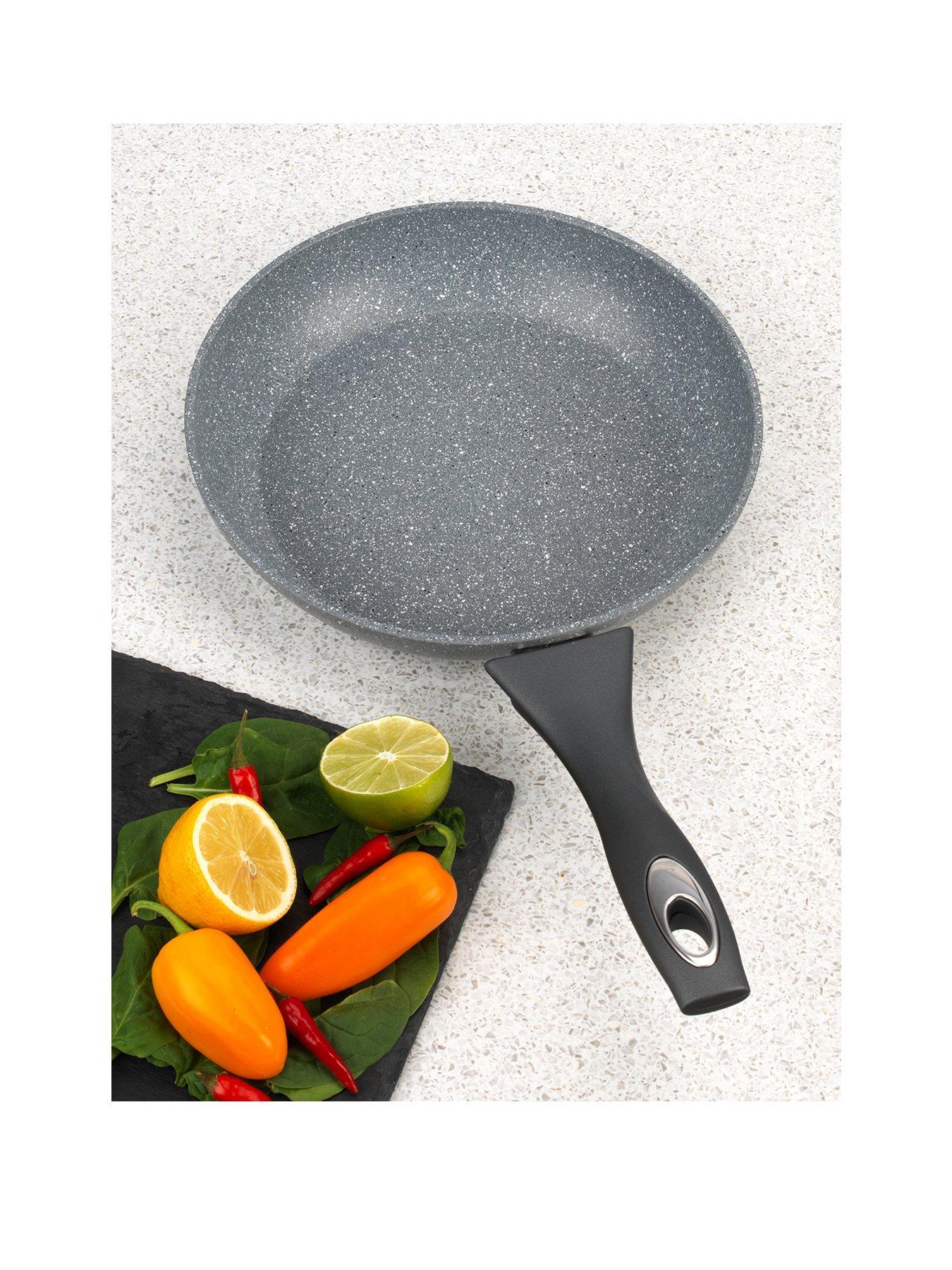 Salter Marble Collection 24 cm Frying Pan in Grey