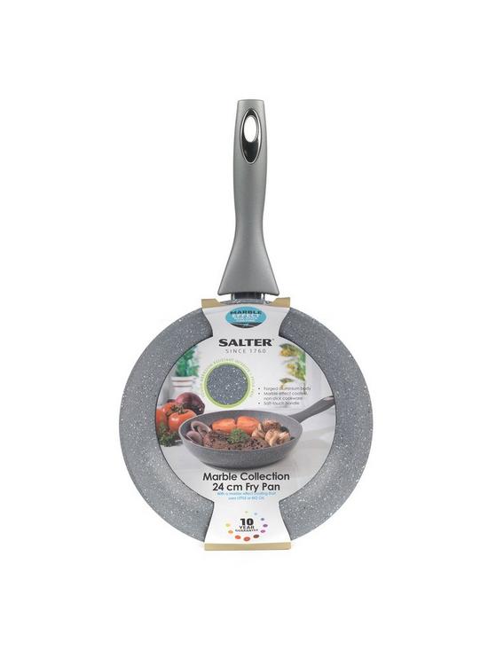 stillFront image of salter-marble-collection-24-cm-frying-pan-in-grey