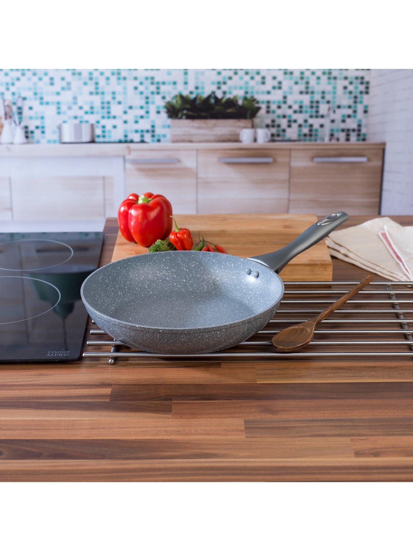Image 4 of 6 of Salter Marble Collection 24 cm Frying Pan in Grey