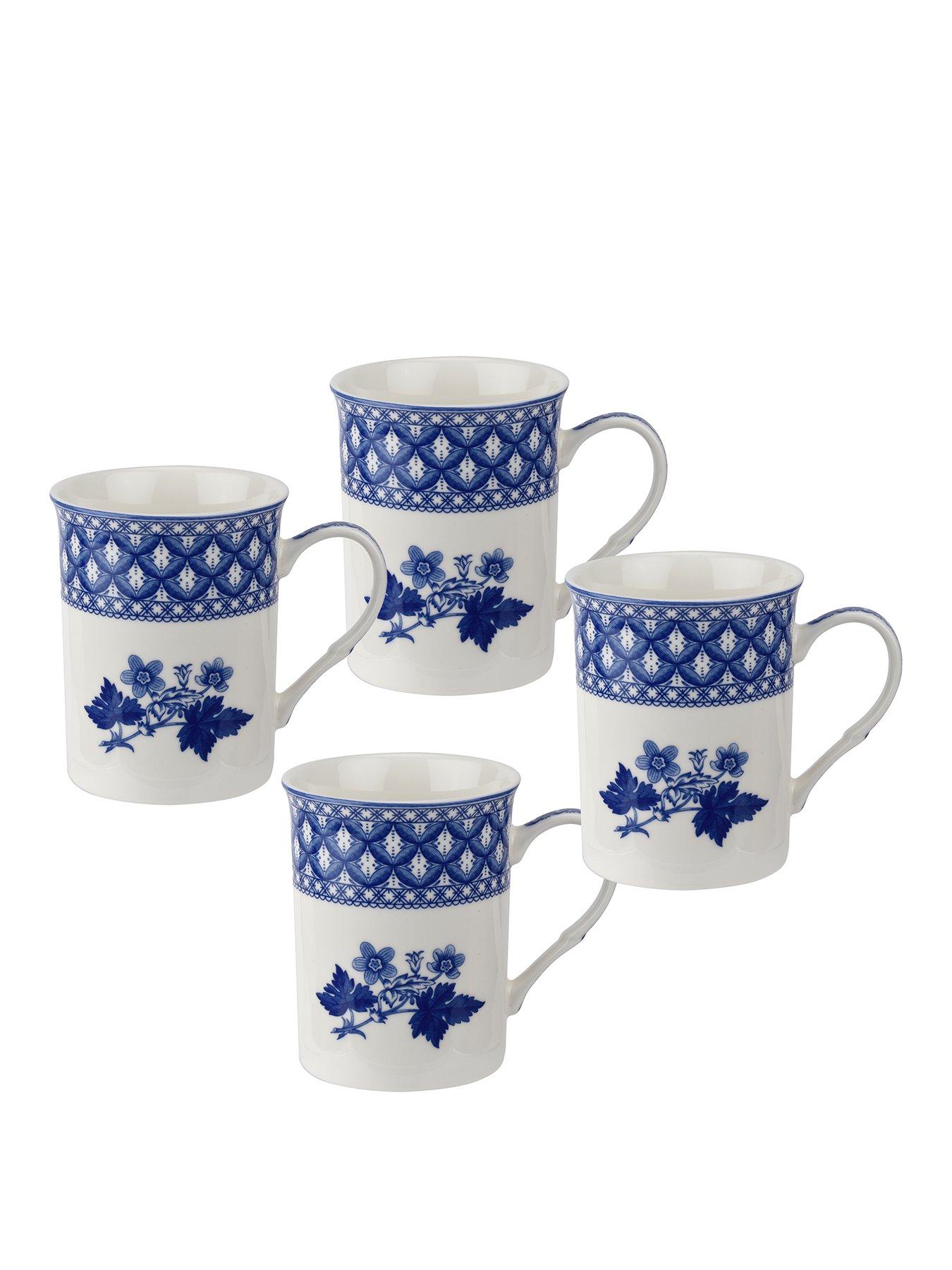 Spode Blue Room Set Of 4 Geranium Mugs