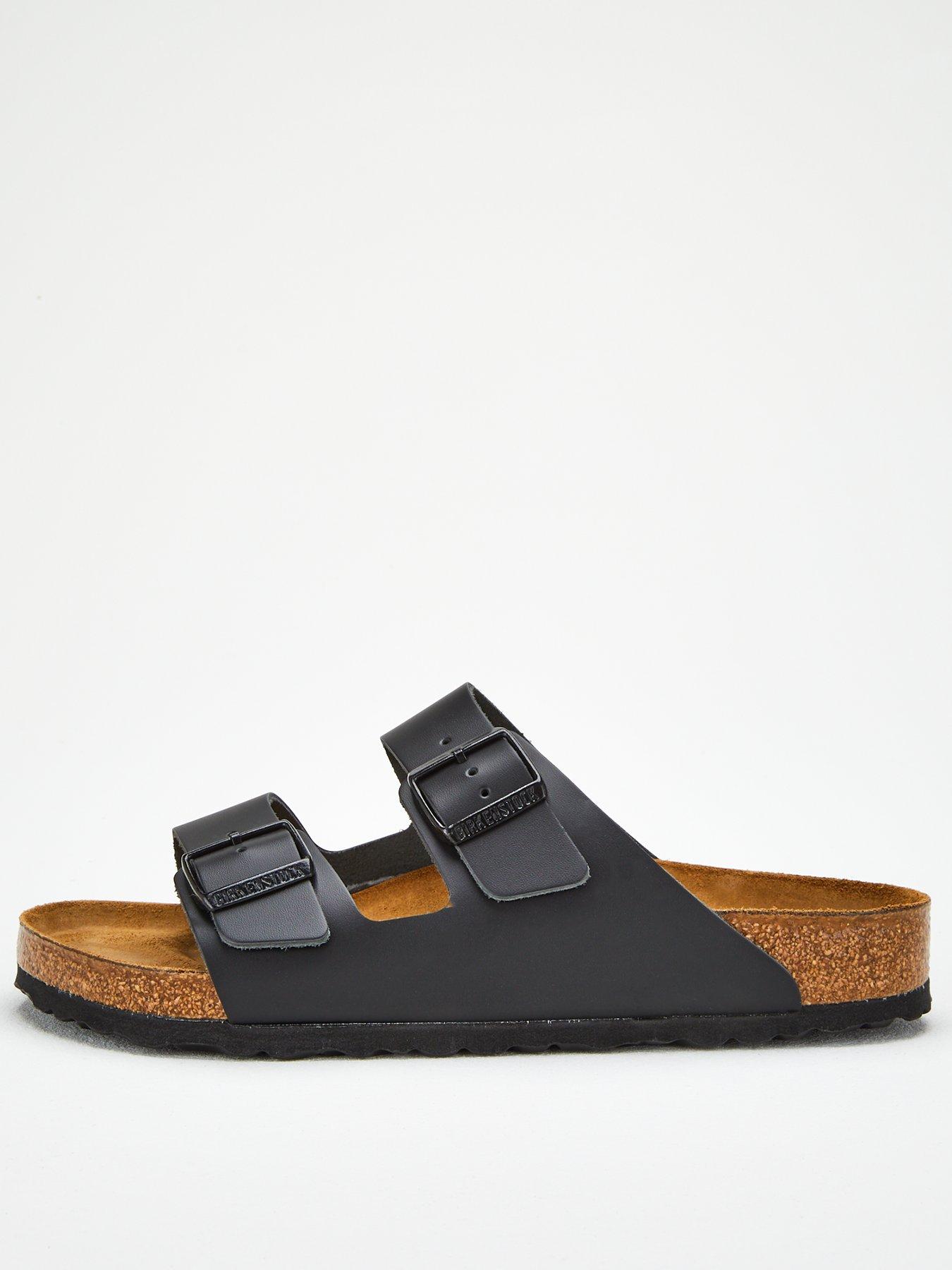 Image 2 of 5 of Birkenstock Men's Arizona Smooth Leather Sandal - Black