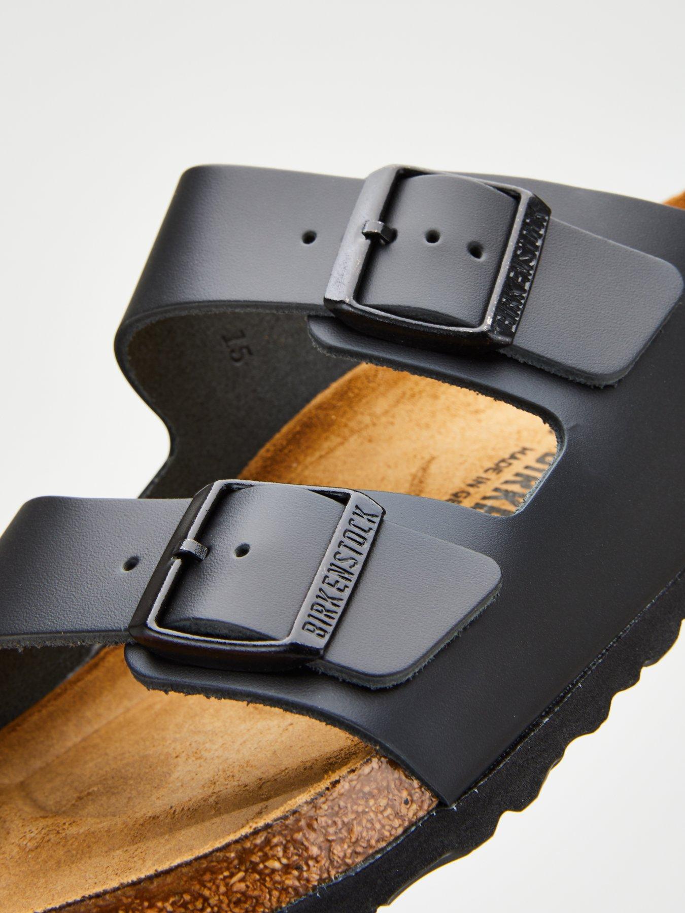 Image 5 of 5 of Birkenstock Men's Arizona Smooth Leather Sandal - Black