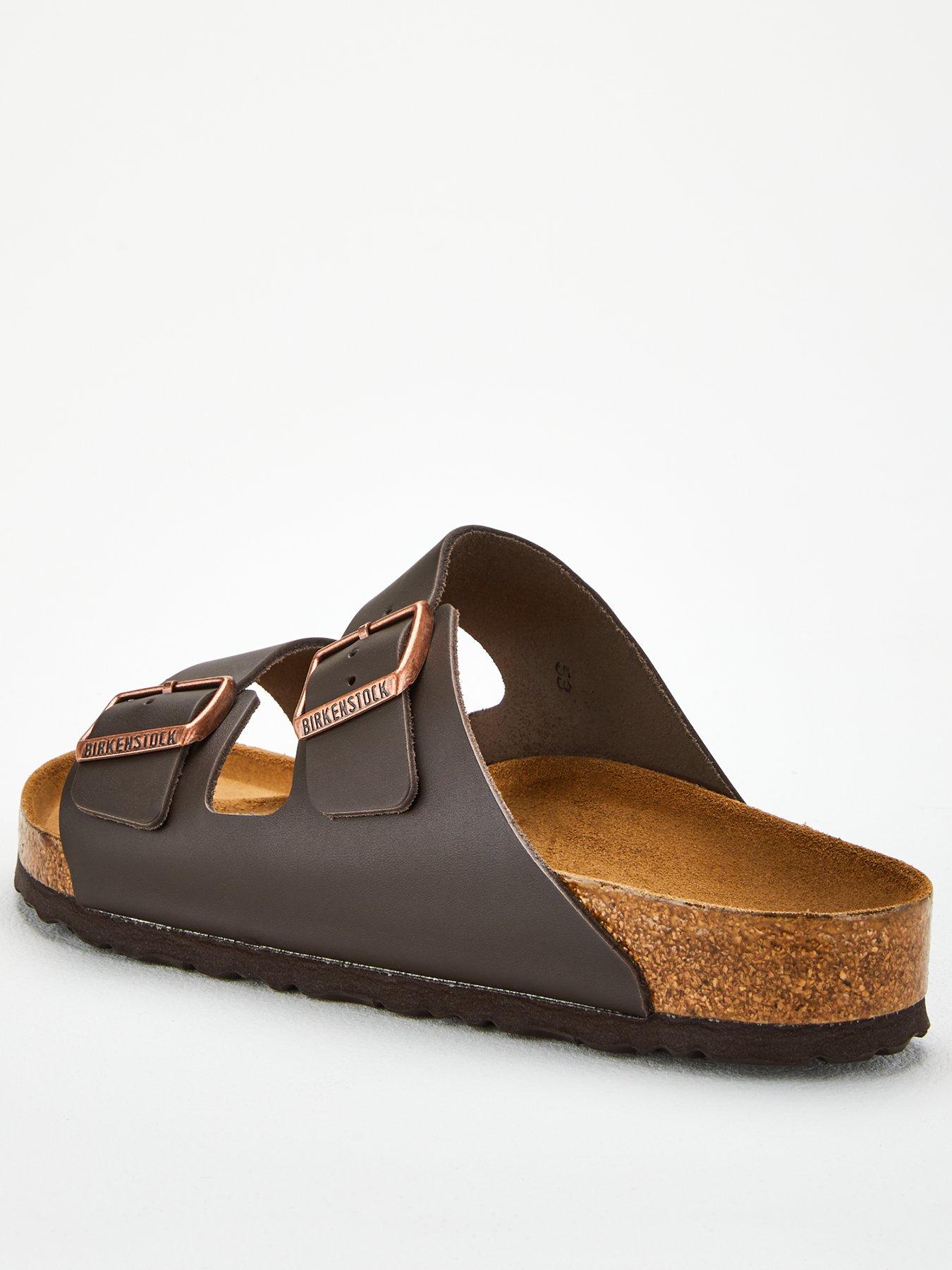 Image 2 of 6 of Birkenstock Men's Arizona Smooth Leather Sandal - Brown