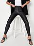 missguided-missguided-vice-high-waisted-coated-skinny-jeans-blackoutfit