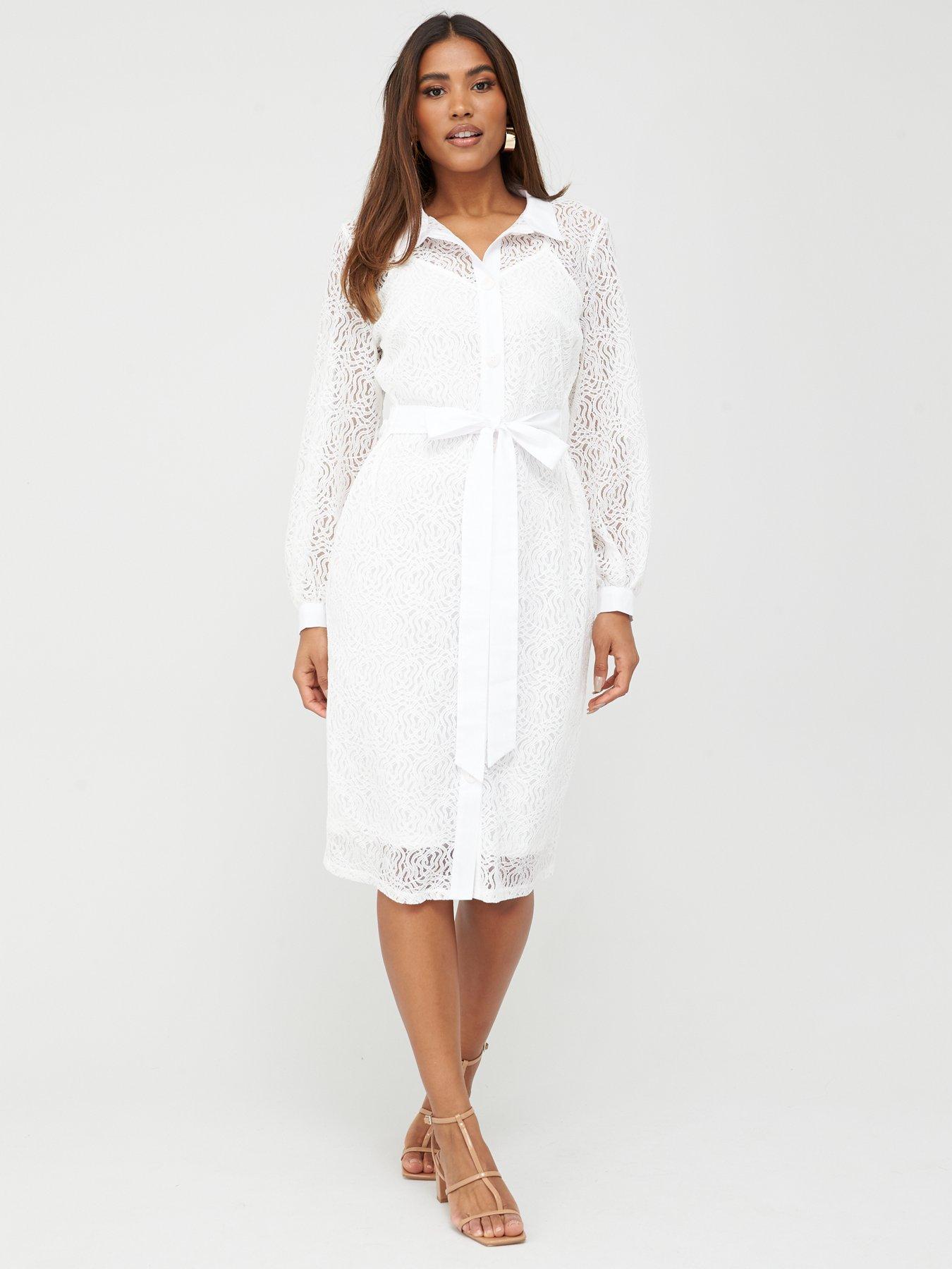 white lace summer dress uk