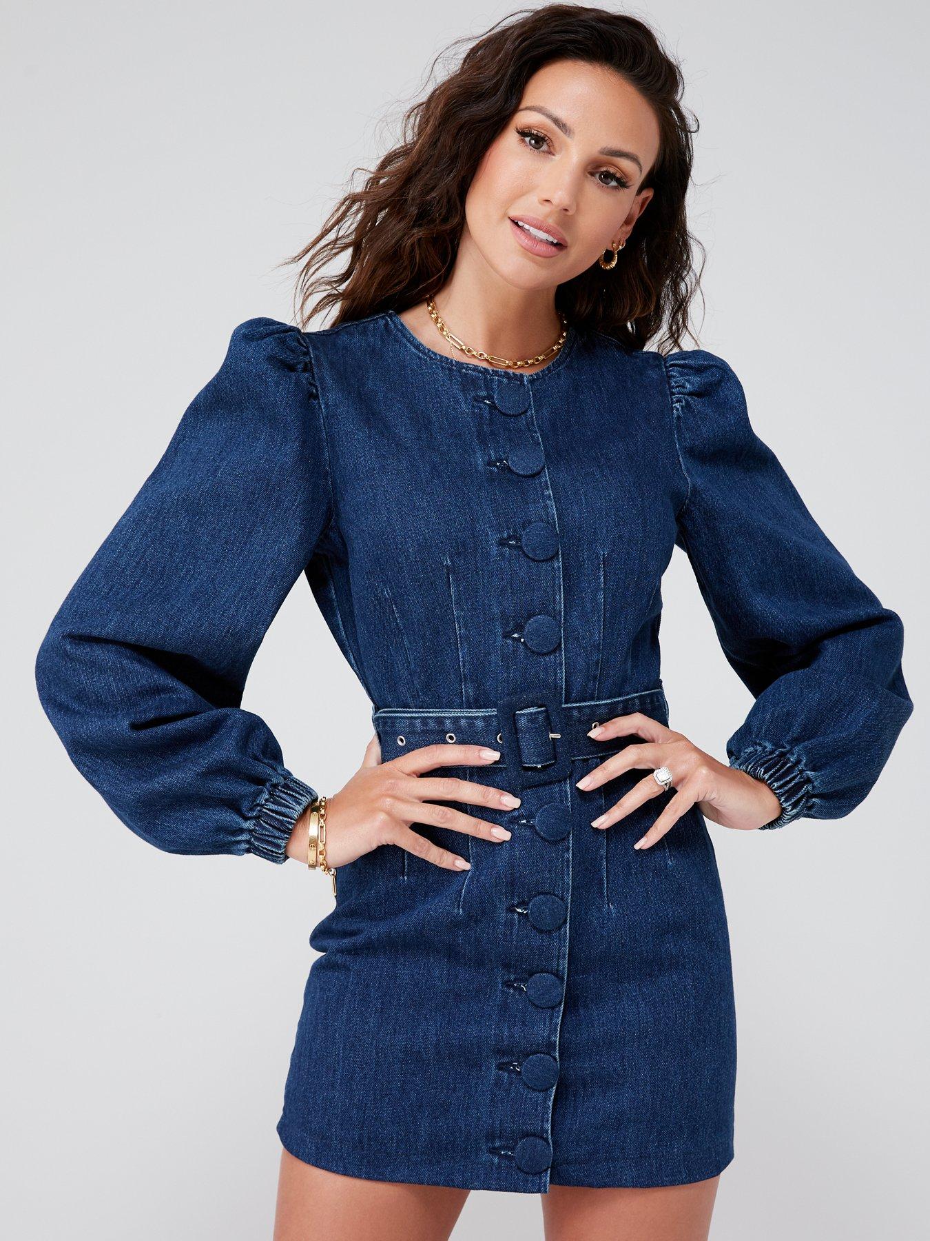 michelle keegan denim dress next