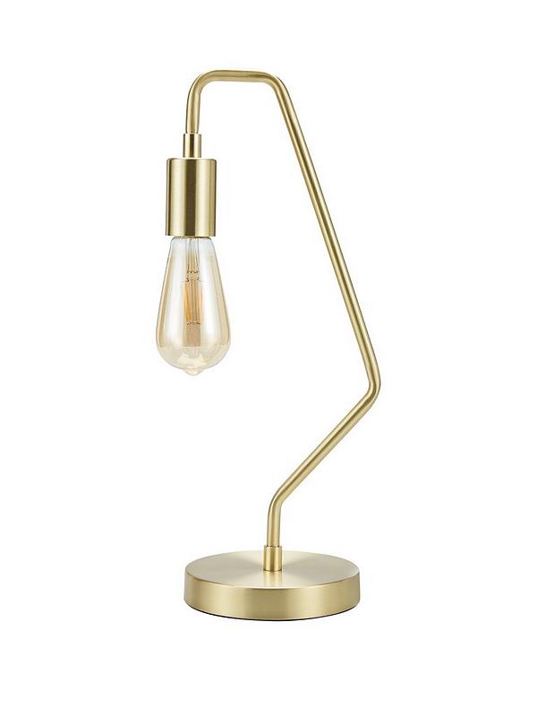 Tate Table Lamp Gold Very Co Uk, Gold Lamp Table Uk