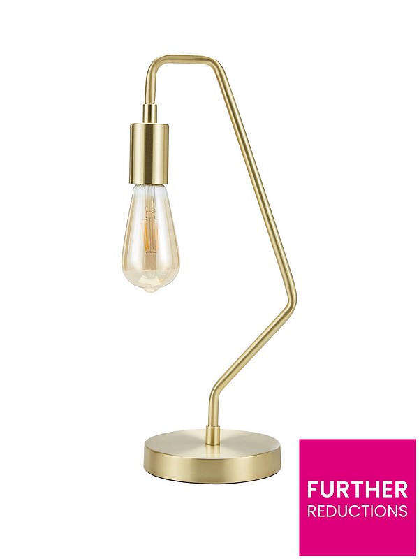 Tate Table Lamp Gold Very Co Uk, Modern Gold Table Lamp Uk
