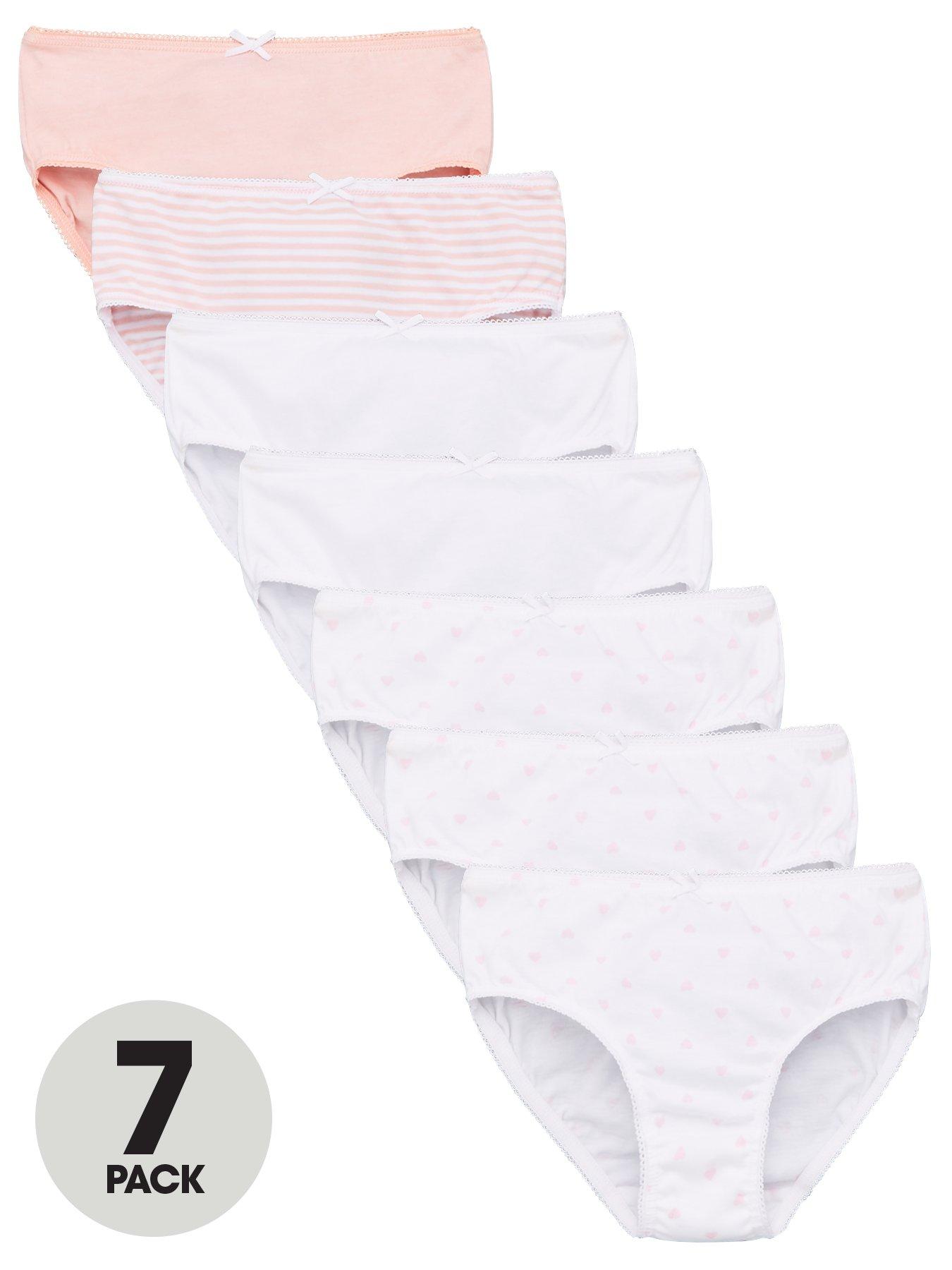 Rae Dunn 7 Pack Days of the Week Girls Underwear ( 6-7 yrs ) Small