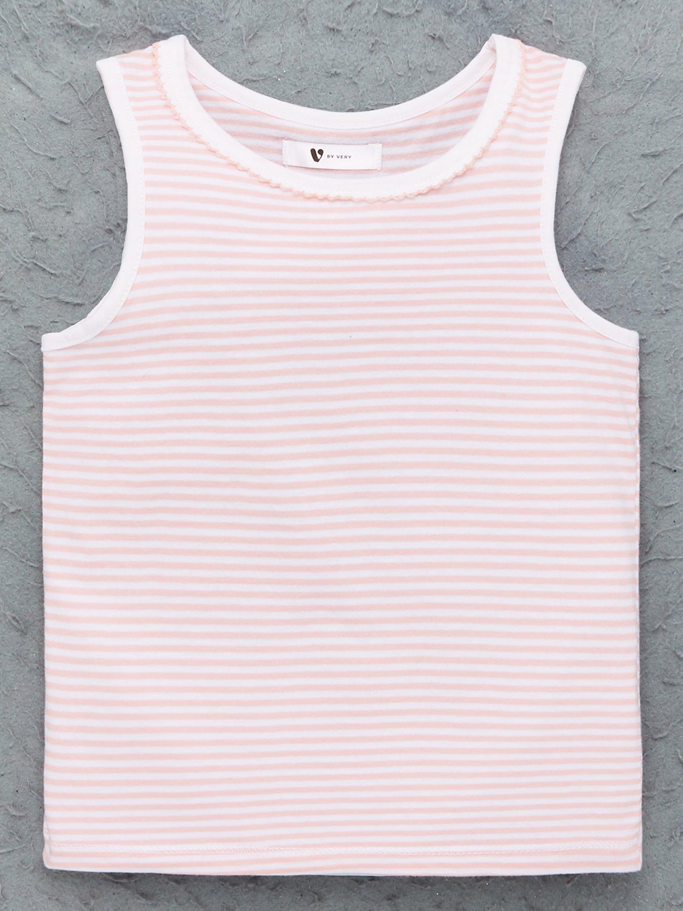 Image 2 of 4 of Everyday Girls 3 Pack Vests - Pink